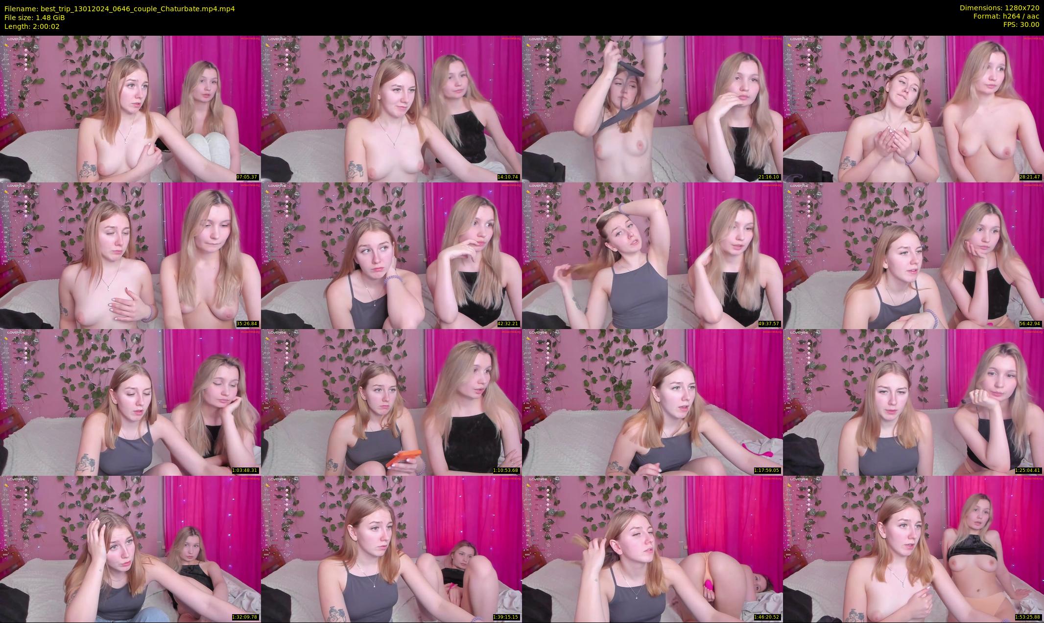 best_trip — 121 minute Chaturbate couple cam show recording, 720p, Jan 13, 2024