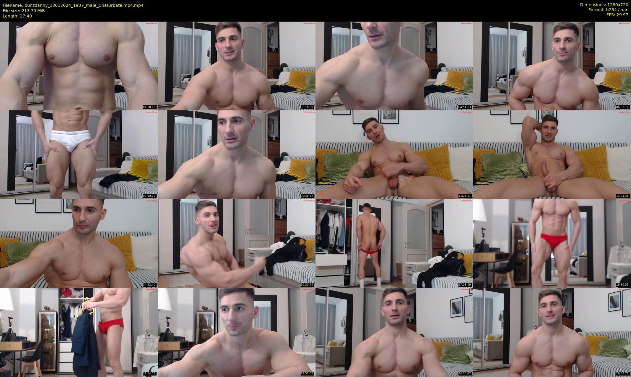 bunzdanny — 28 minute Chaturbate male cam show recording, 720p, Jan 13, 2024