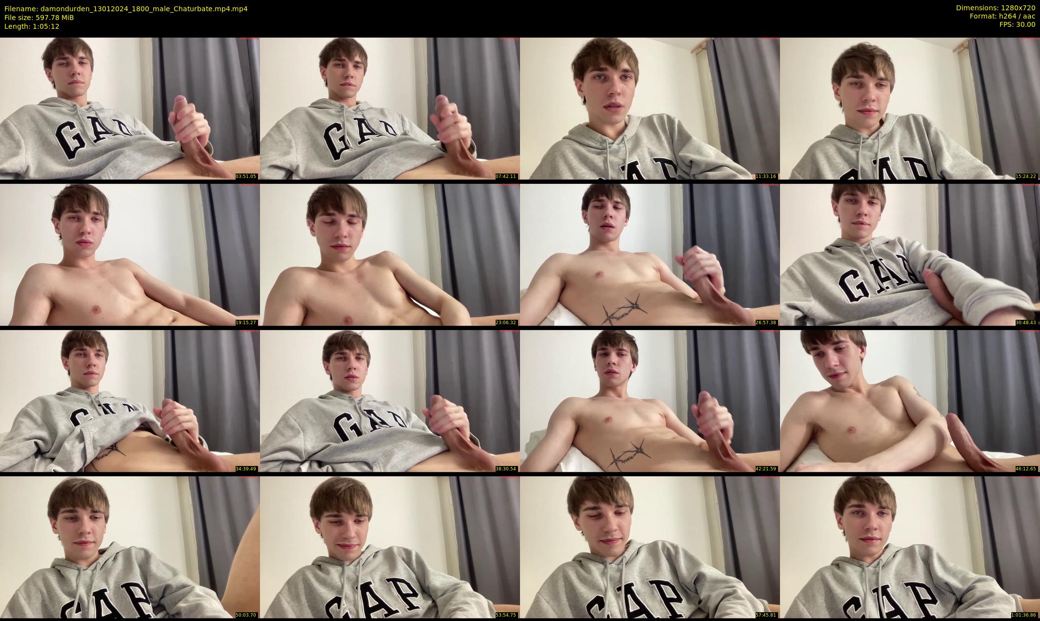 damondurden — 66 minute Chaturbate male cam show recording, 720p, Jan 13, 2024