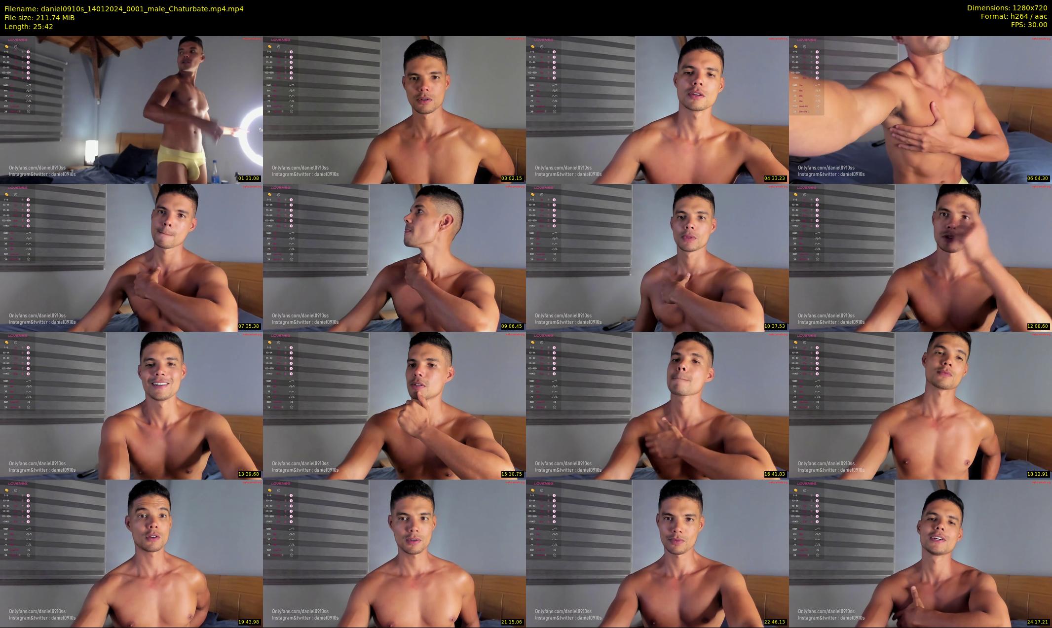 daniel0910s — 26 minute Chaturbate male cam show recording, 720p, Jan 14, 2024