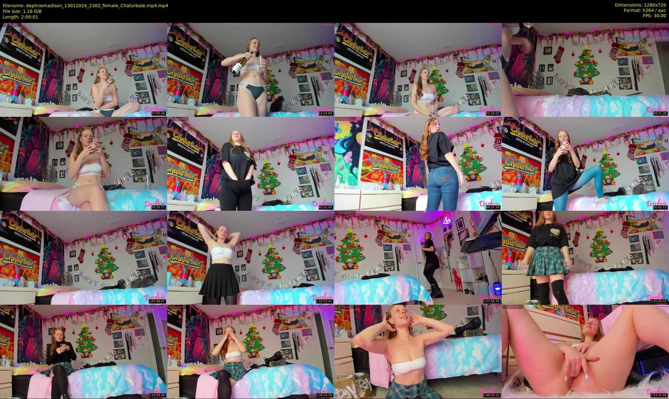 daphnemadison — 121 minute Chaturbate couple cam show recording, 720p, Jan 13, 2024