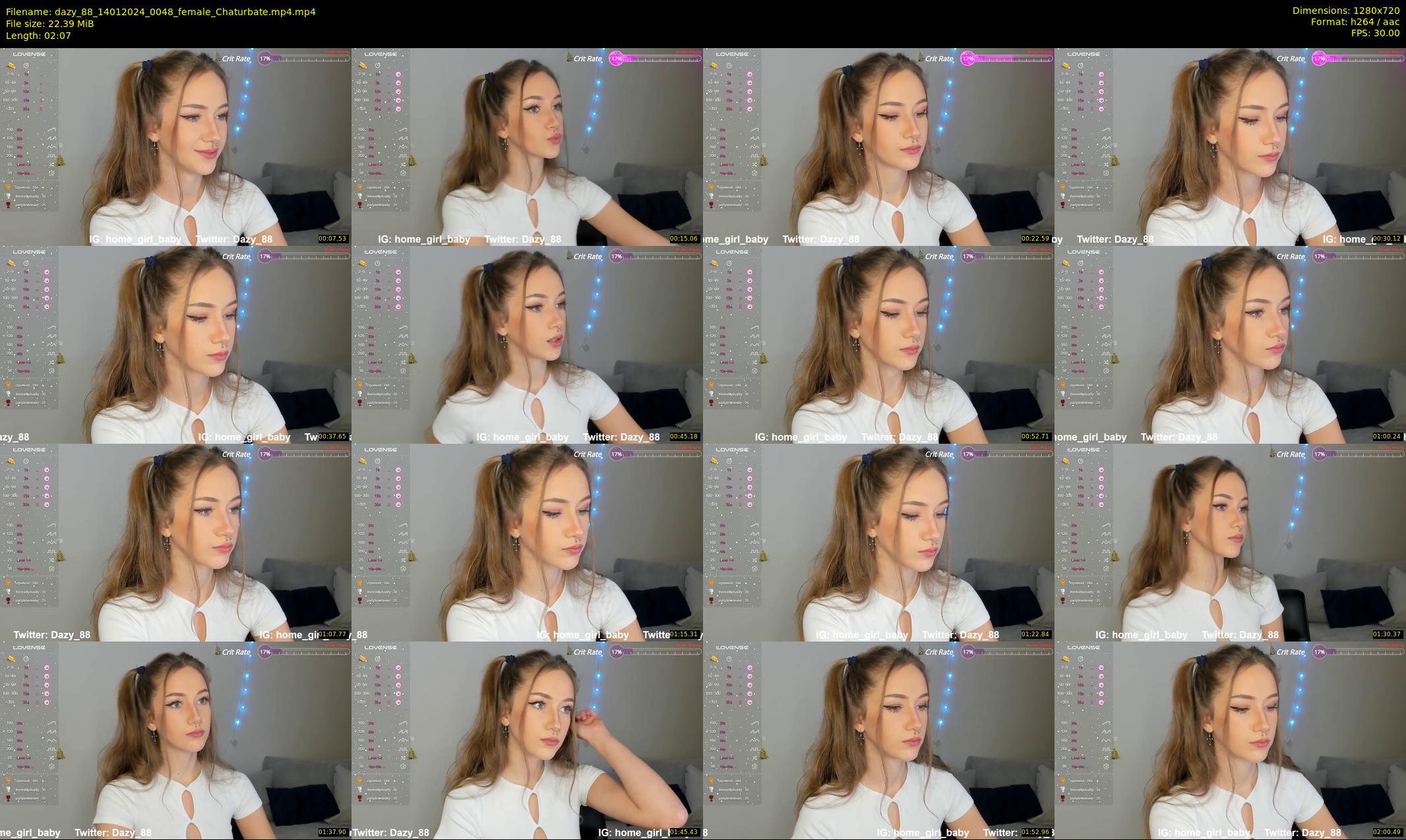 dazy_88 — 3 minute Chaturbate female cam show recording, 720p, Jan 14, 2024
