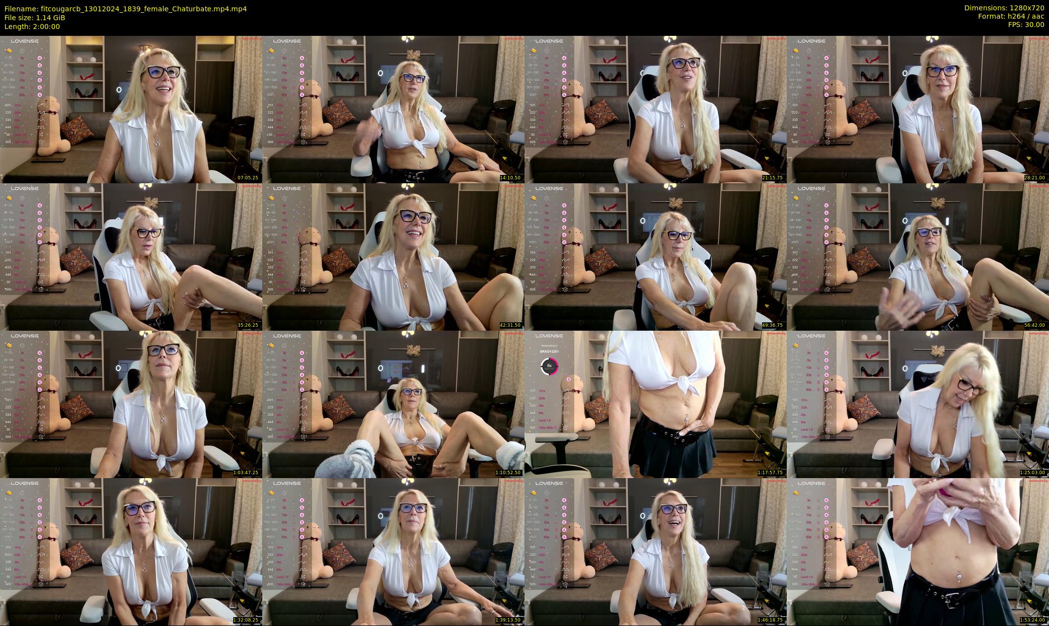 fitcougarcb — 120 minute Chaturbate female cam show recording, 720p, Jan 13, 2024