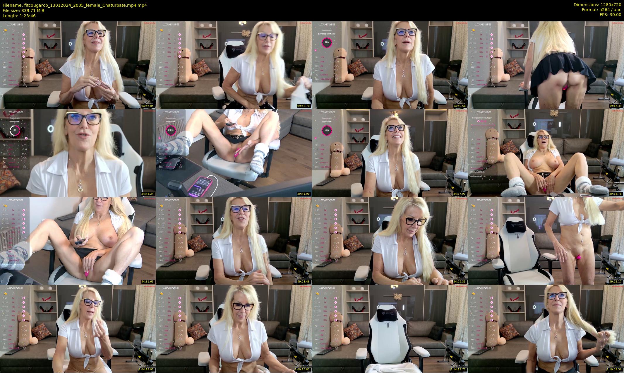 fitcougarcb — 84 minute Chaturbate female cam show recording, 720p, Jan 13, 2024