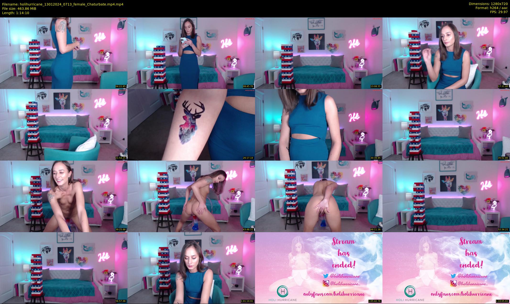 holihurricane — 75 minute Chaturbate female cam show recording, 720p, Jan 13, 2024