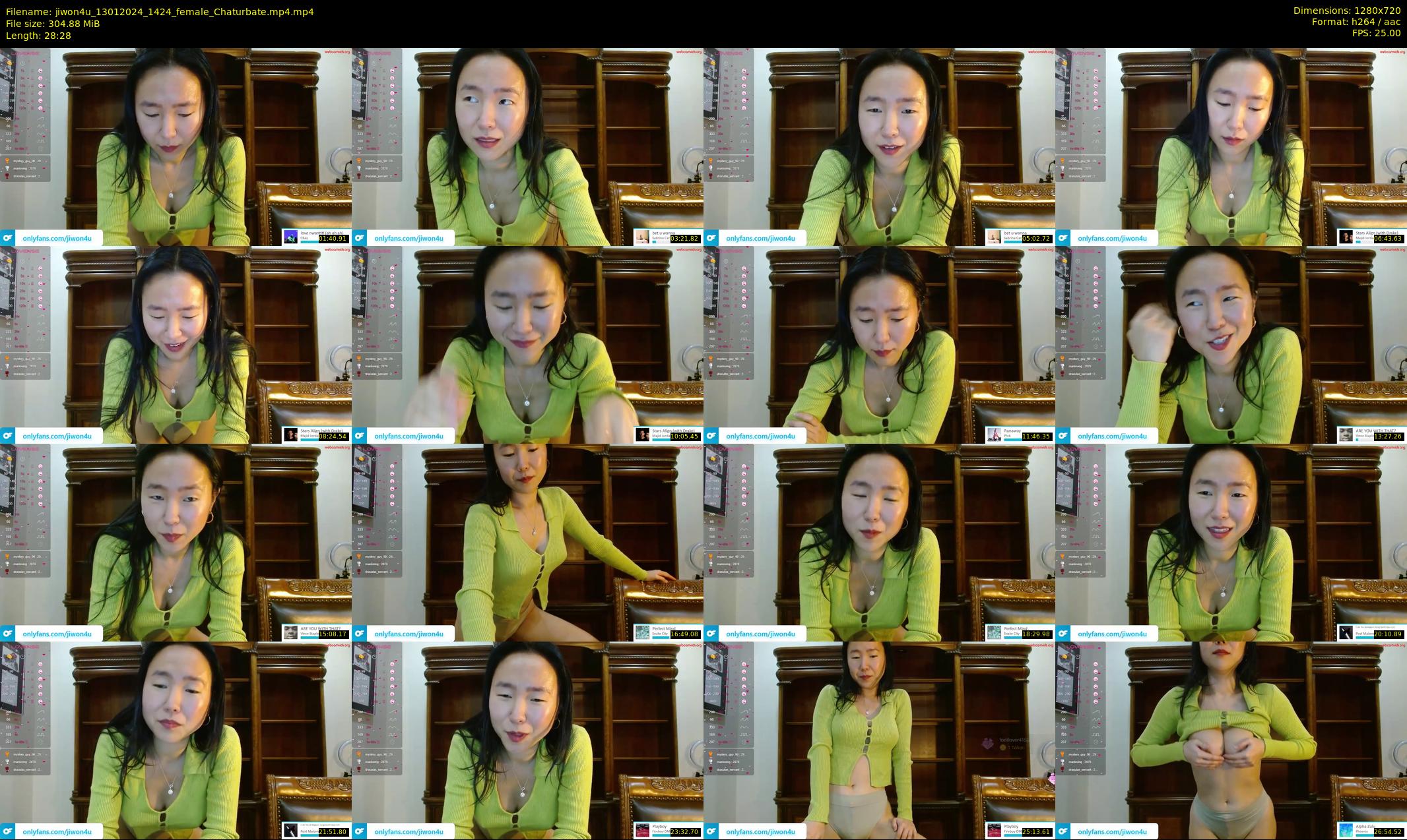 jiwon4u — 29 minute Chaturbate female cam show recording, 720p, Jan 13, 2024