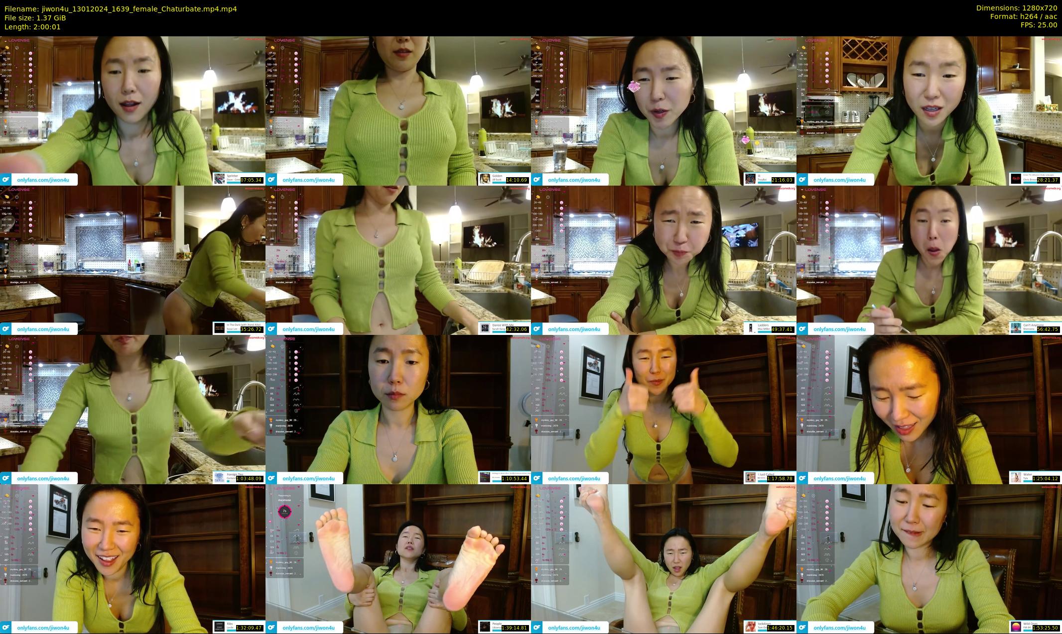 jiwon4u — 121 minute Chaturbate female cam show recording, 720p, Jan 13, 2024