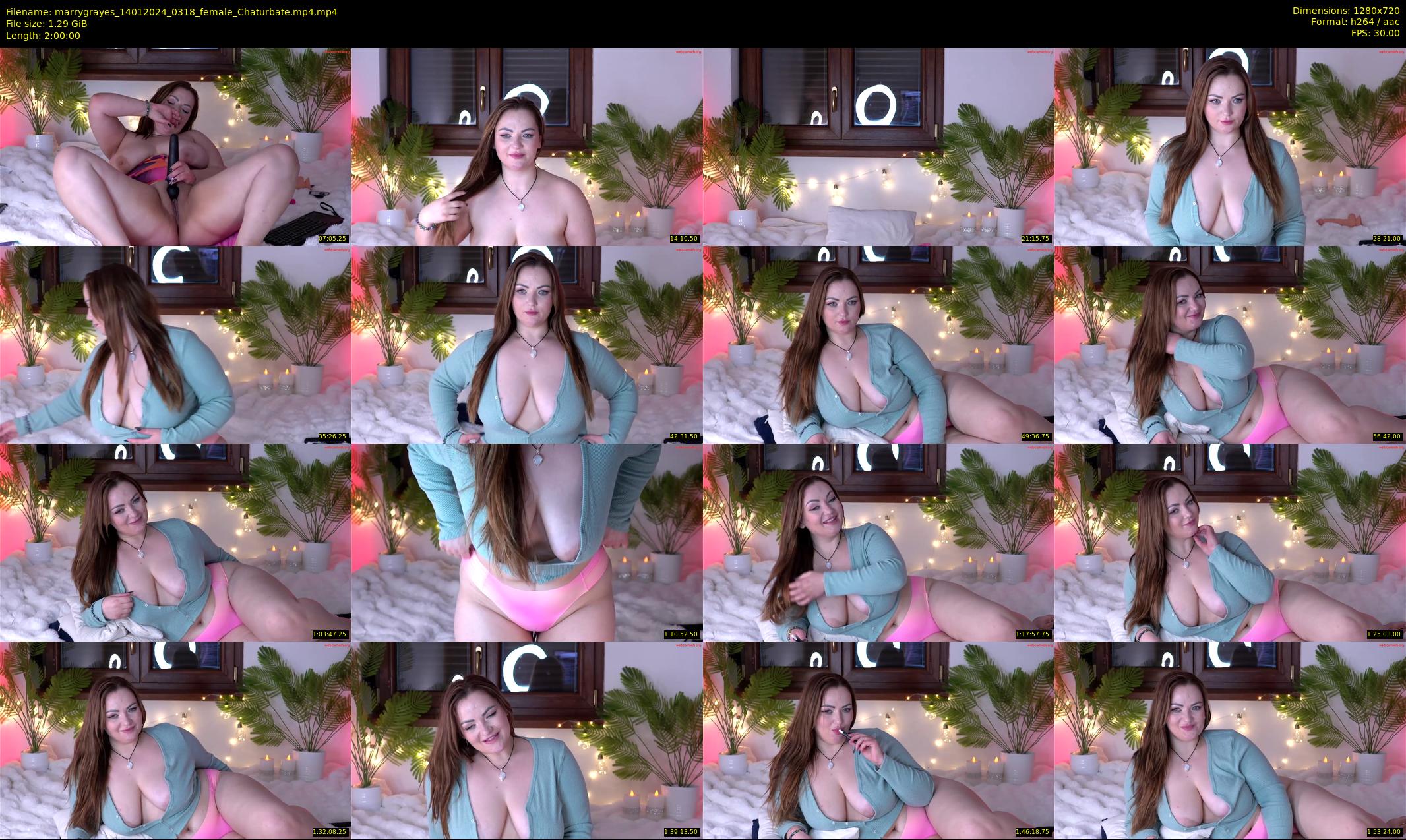 marrygrayes — 120 minute Chaturbate female cam show recording, 720p, Jan 14, 2024