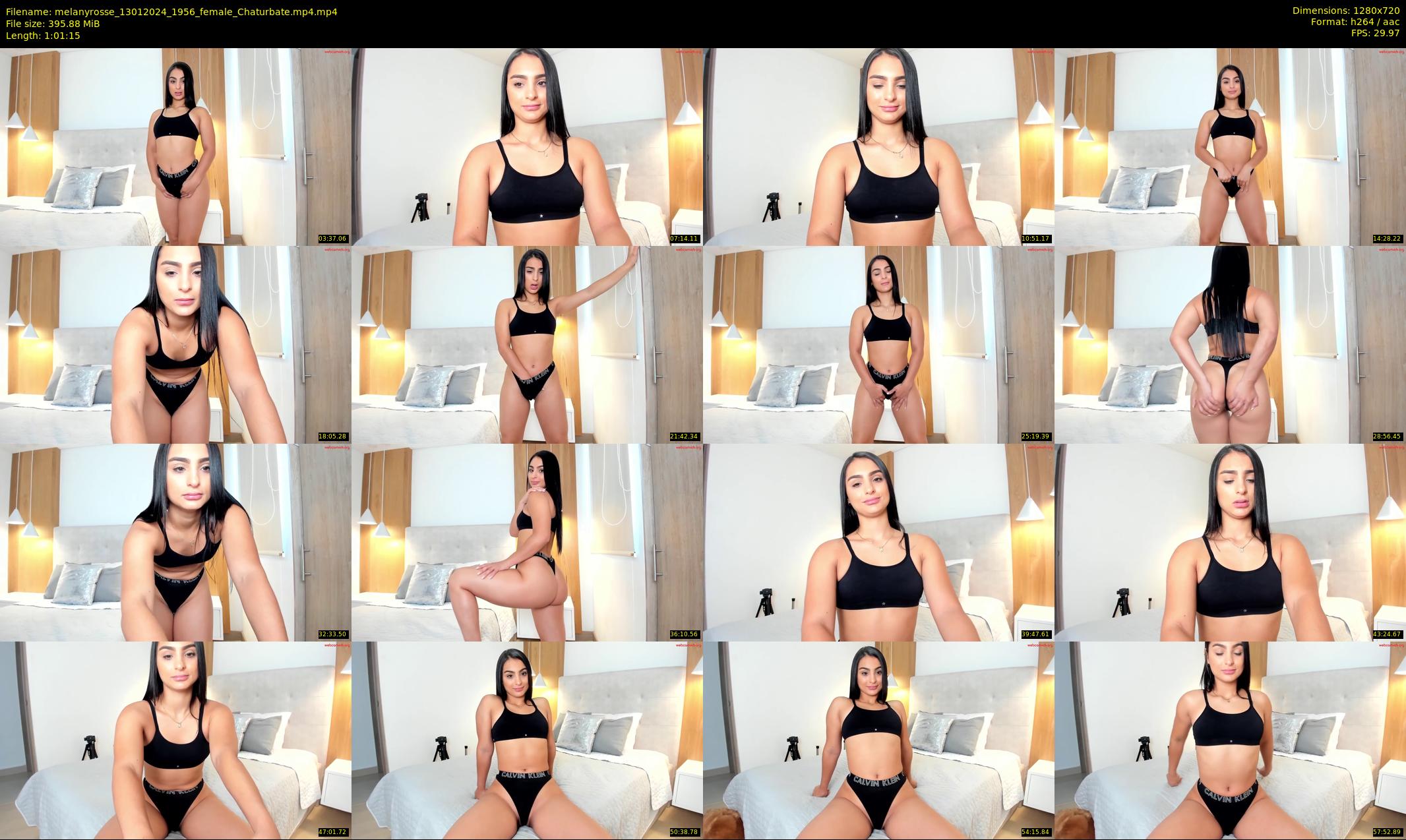 melanyrosse — 62 minute Chaturbate female cam show recording, 720p, Jan 13, 2024
