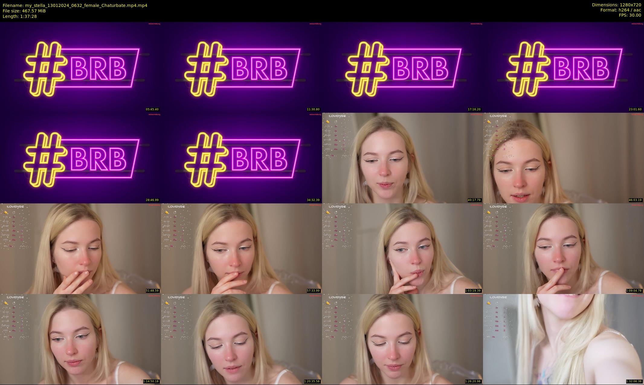 my_stella — 98 minute Chaturbate female cam show recording, 720p, Jan 13, 2024