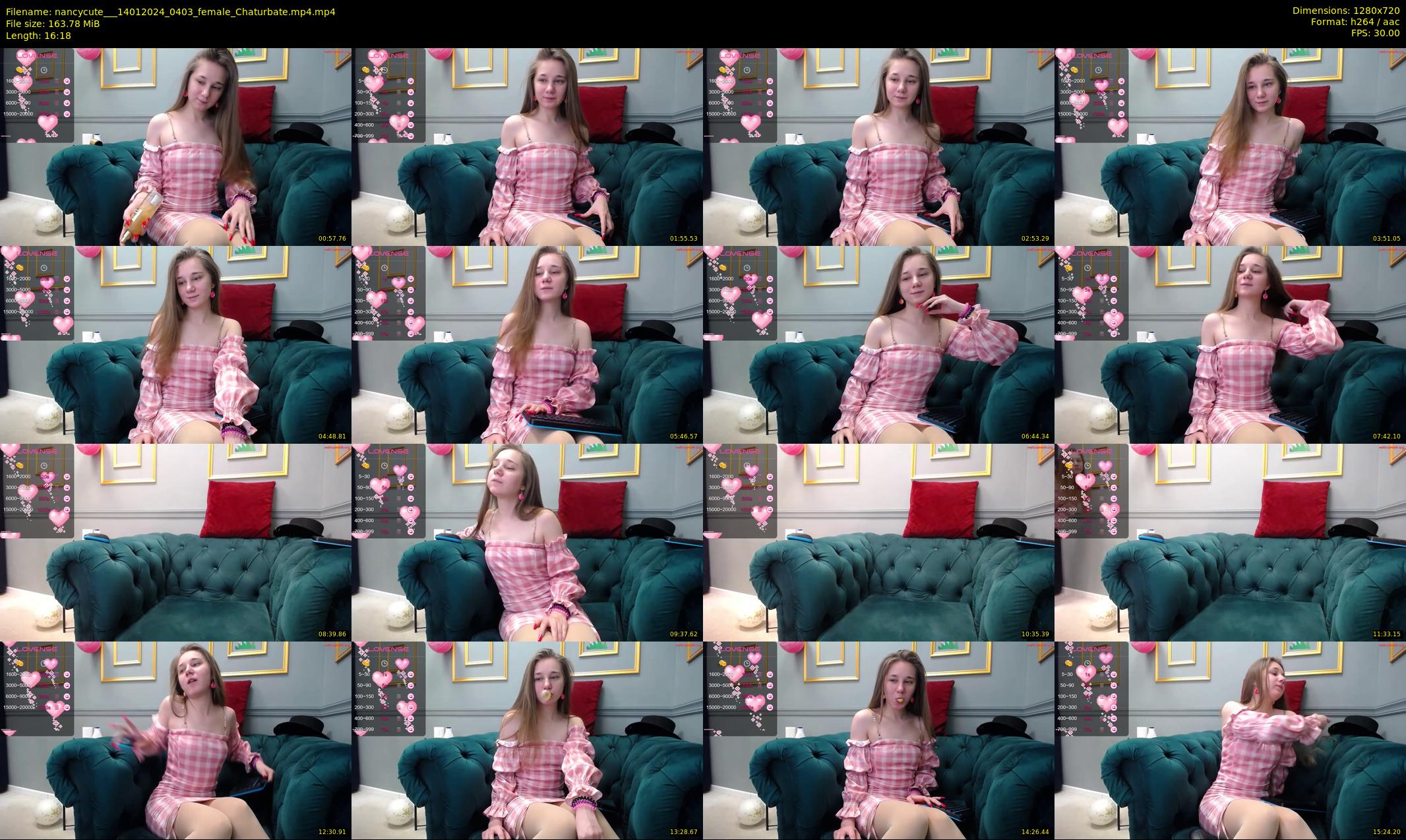nancycute__ — 17 minute Chaturbate female cam show recording, 720p, Jan 14, 2024