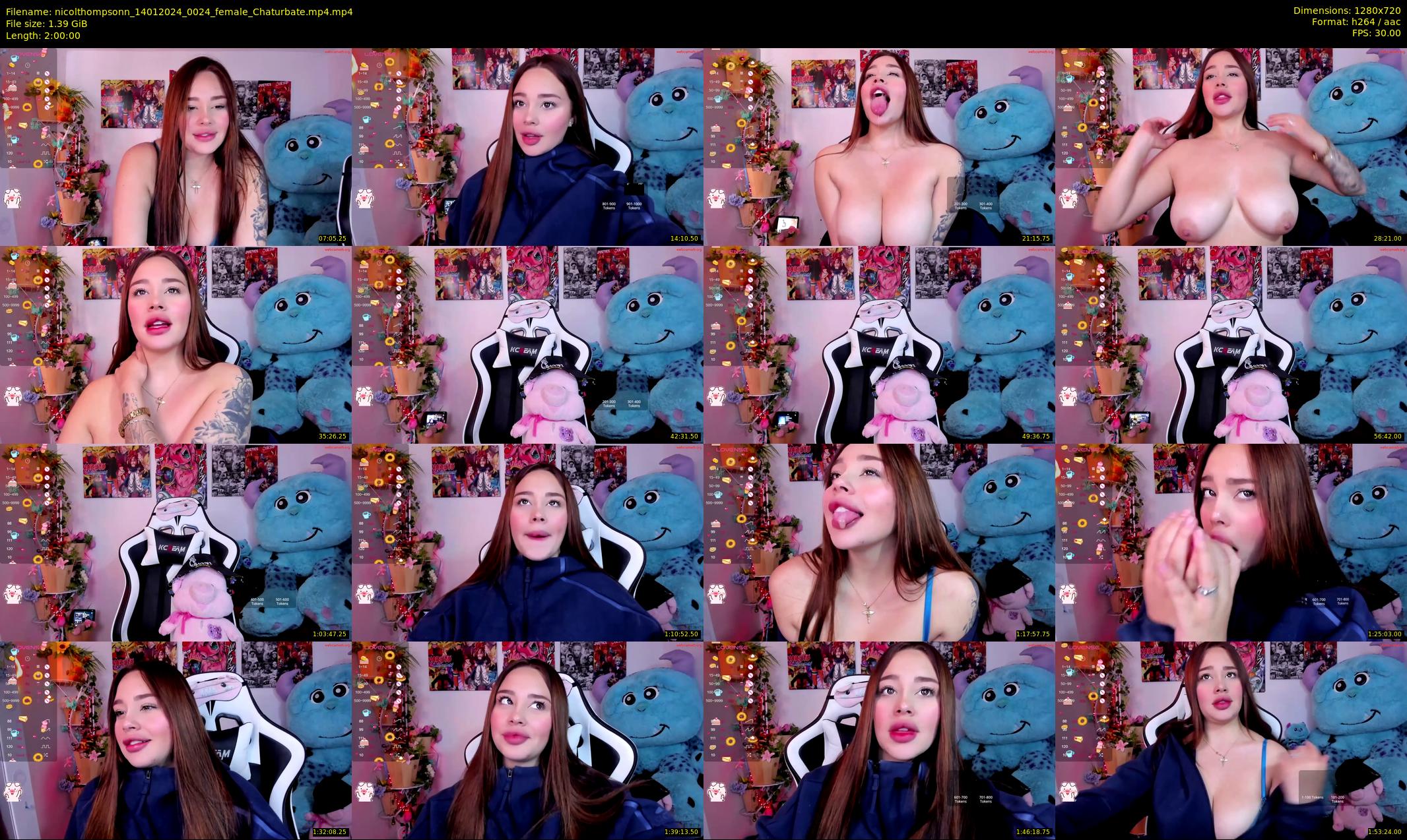 nicolthompsonn — 120 minute Chaturbate female cam show recording, 720p, Jan 14, 2024