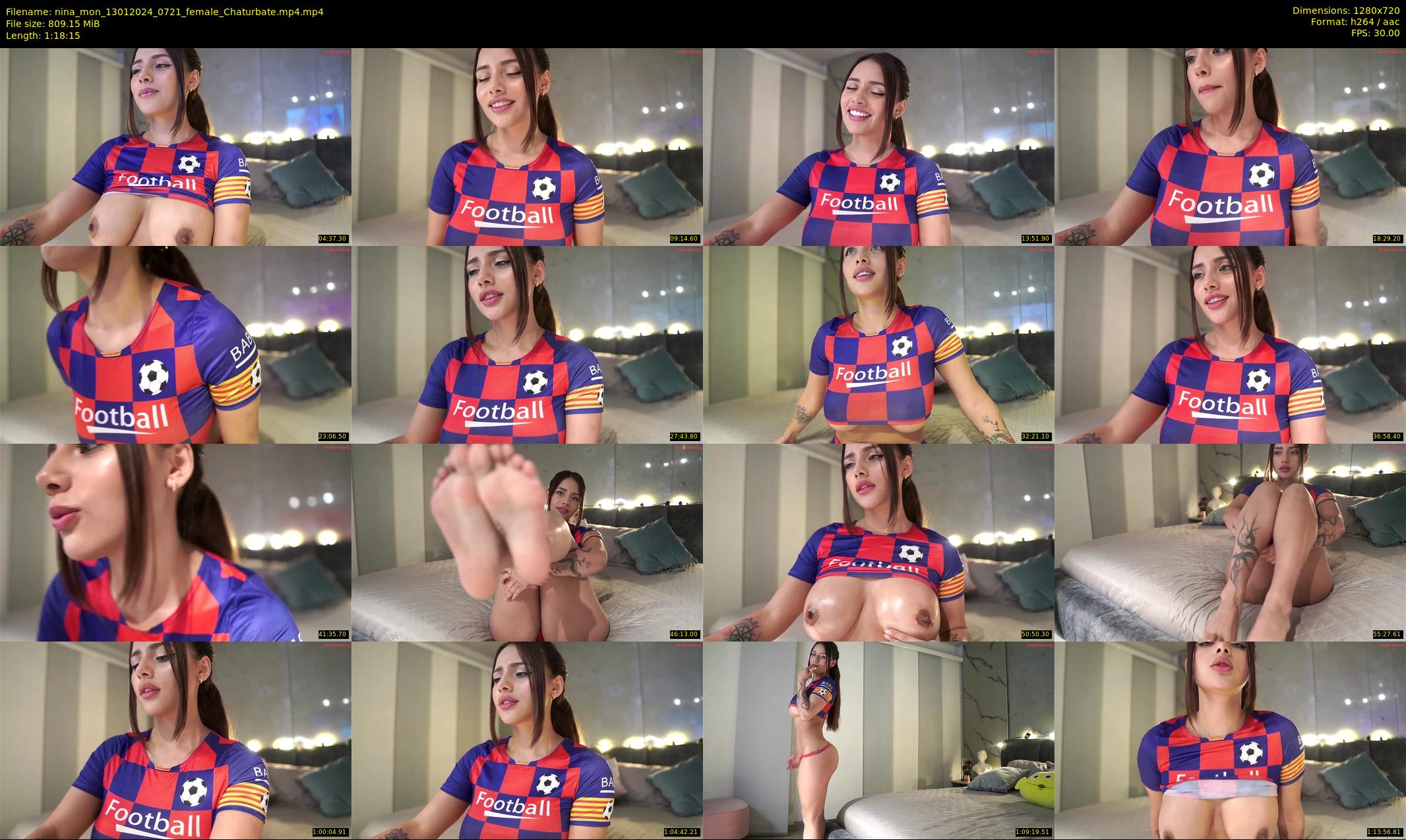 nina_mon — 79 minute Chaturbate female cam show recording, 720p, Jan 13, 2024