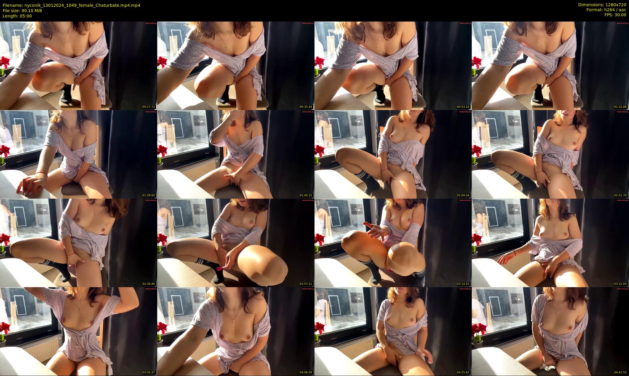 nyconik — 5 minute Chaturbate female cam show recording, 720p, Jan 13, 2024