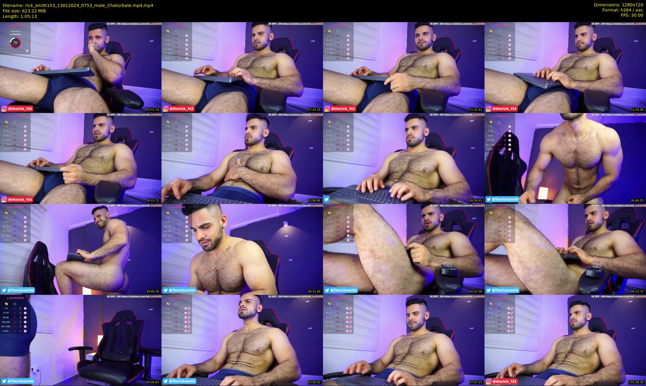 rick_smith153 — 66 minute Chaturbate male cam show recording, 720p, Jan 13, 2024