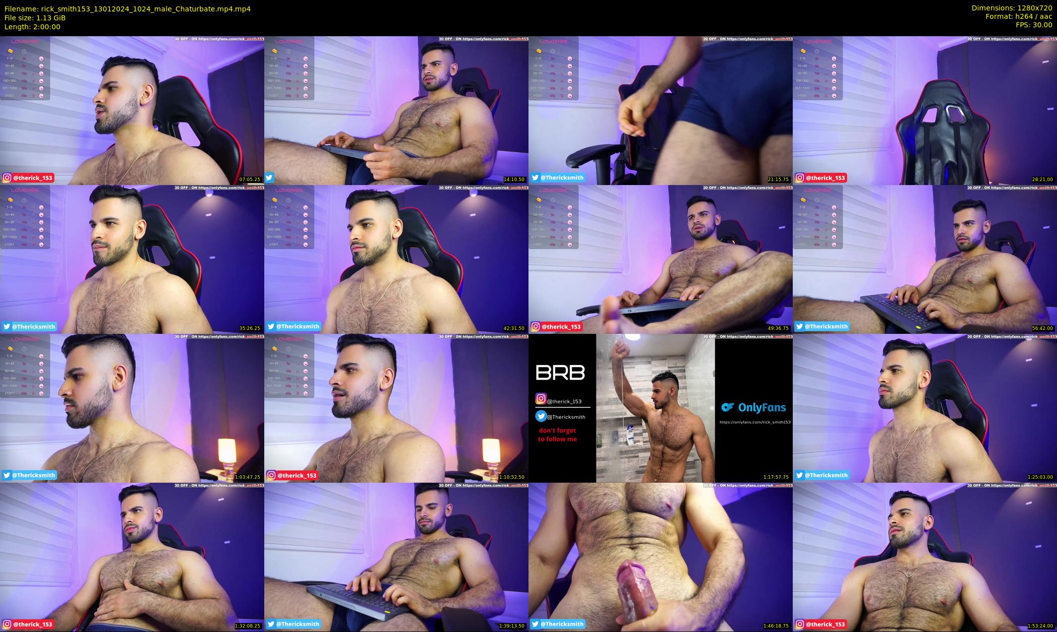 rick_smith153 — 120 minute Chaturbate male cam show recording, 720p, Jan 13, 2024