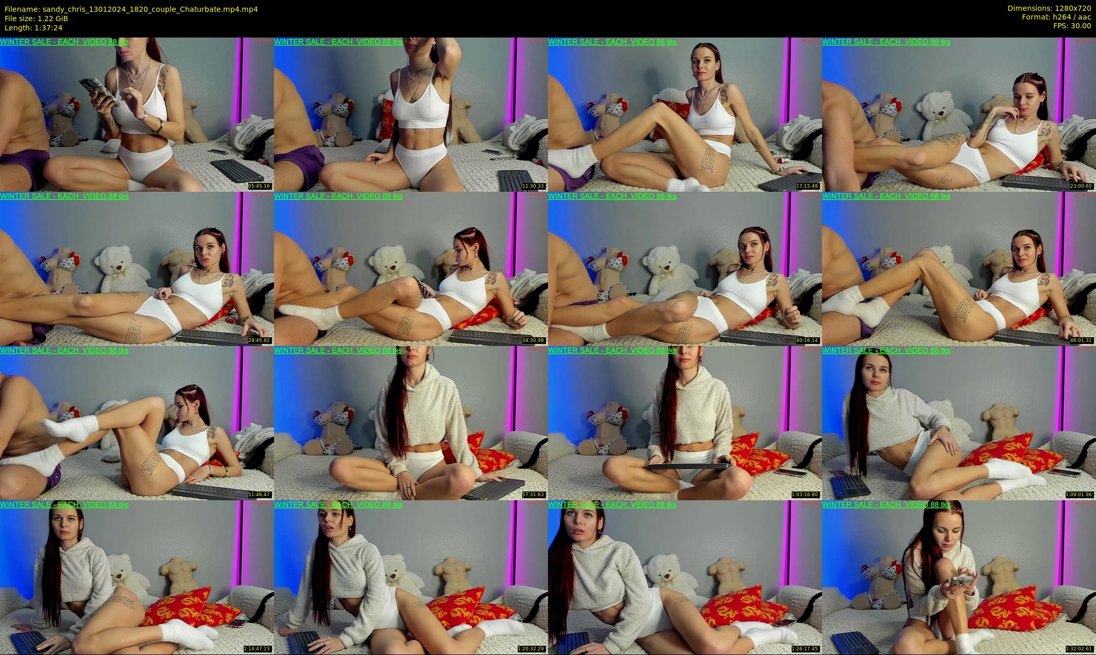 sandy_chris — 98 minute Chaturbate couple cam show recording, 720p, Jan 13, 2024