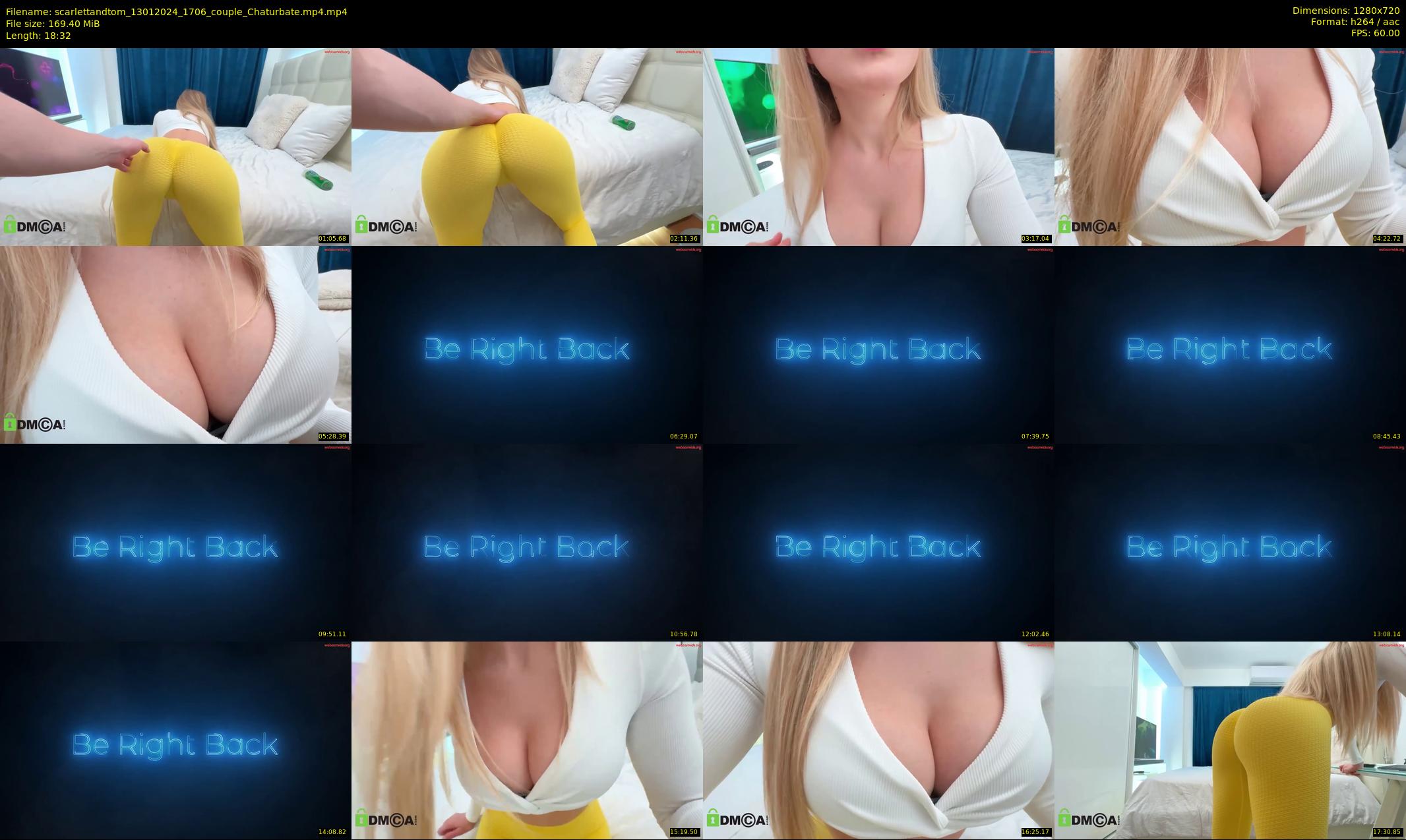 scarlettandtom — 19 minute Chaturbate couple cam show recording, 720p, Jan 13, 2024