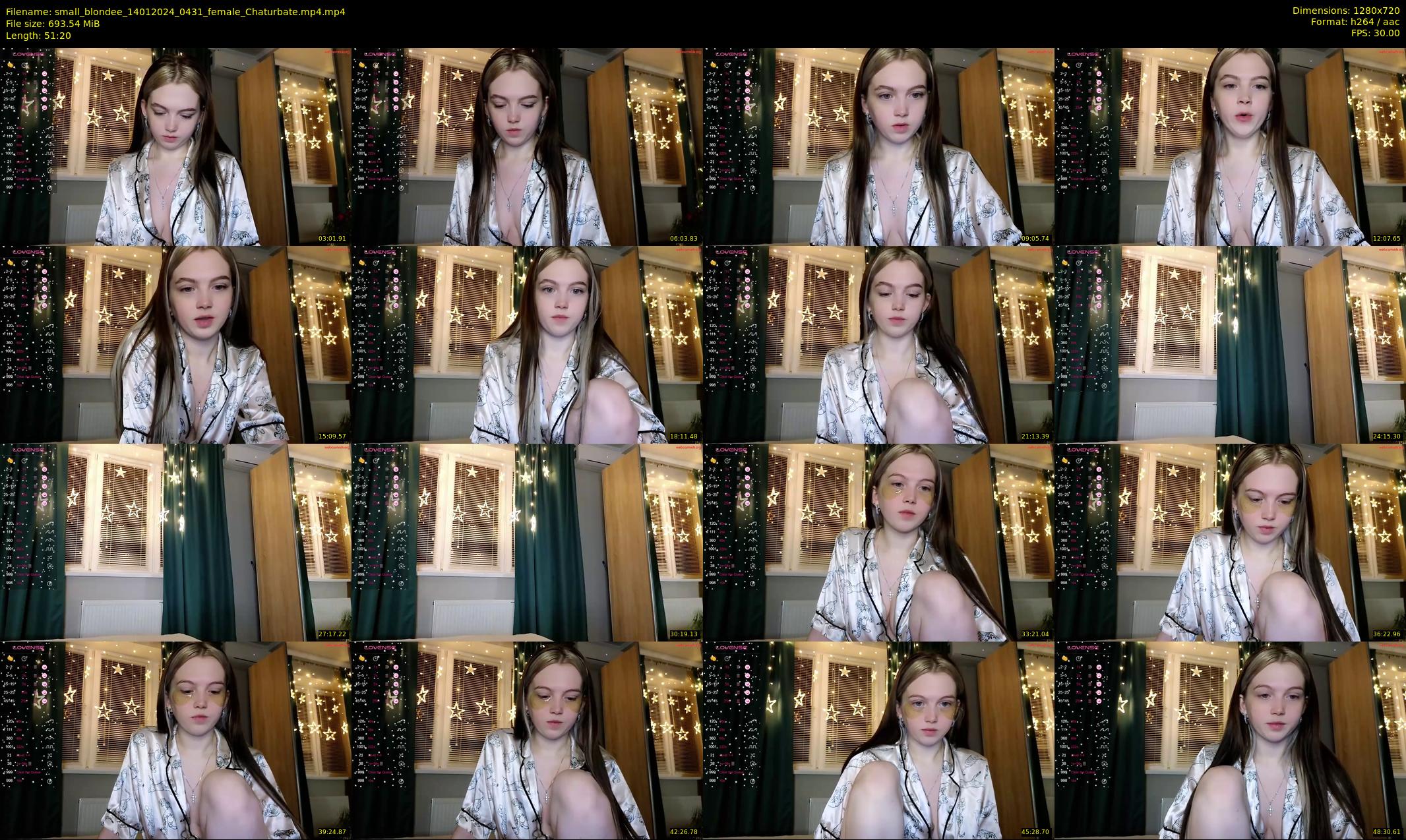 small_blondee — 52 minute Chaturbate female cam show recording, 720p, Jan 14, 2024