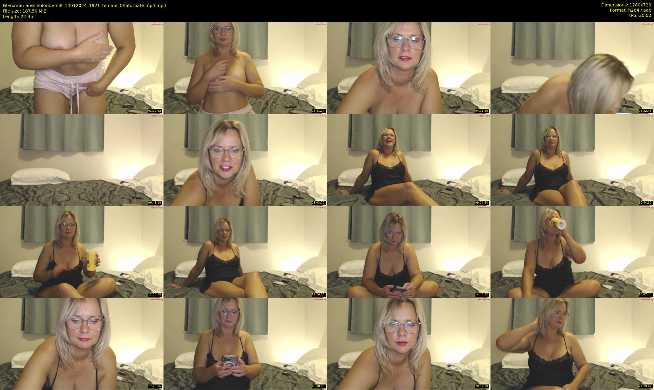 aussieblondemilf — 23 minute Chaturbate female cam show recording, 720p, Jan 14, 2024