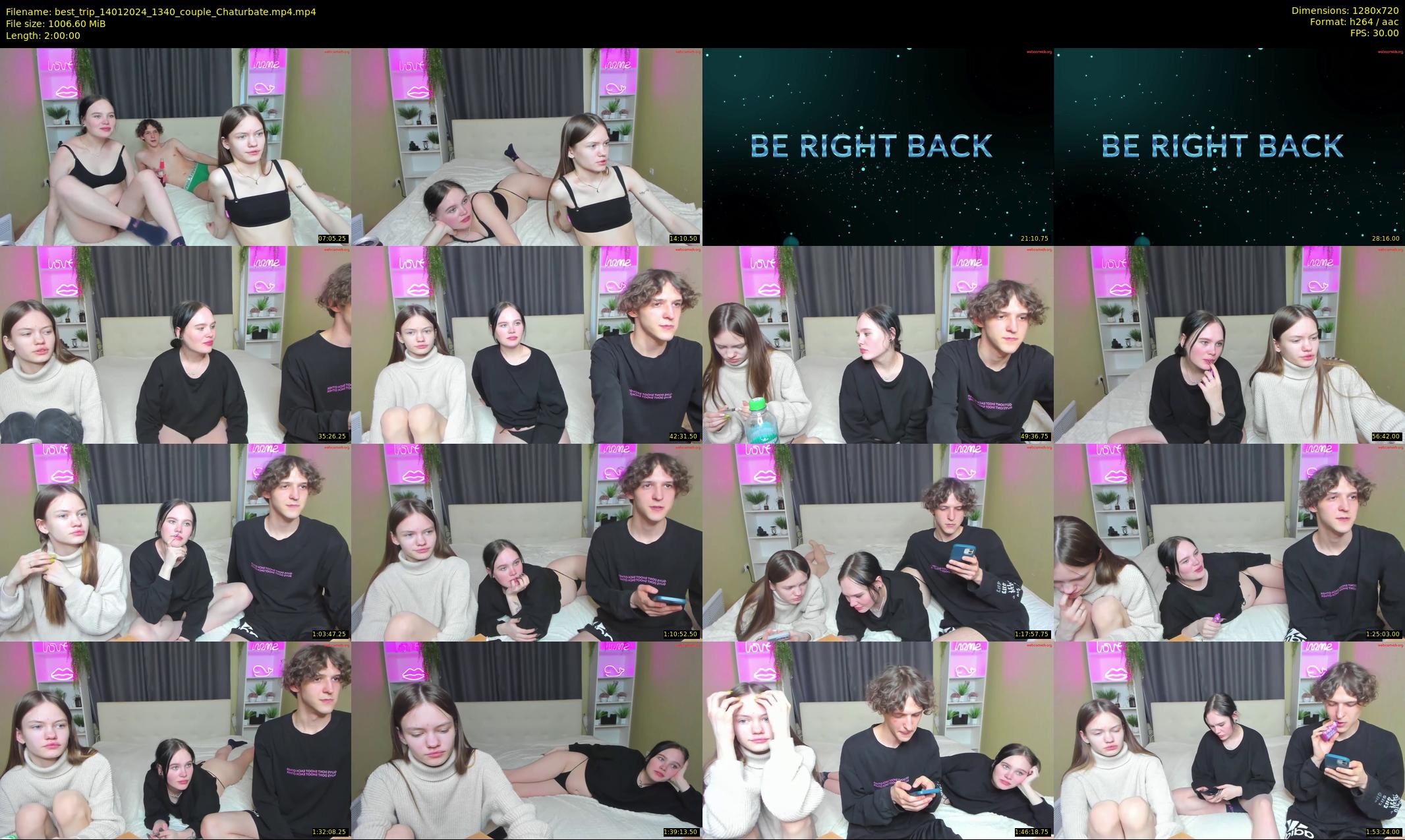 best_trip — 120 minute Chaturbate couple cam show recording, 720p, Jan 14, 2024