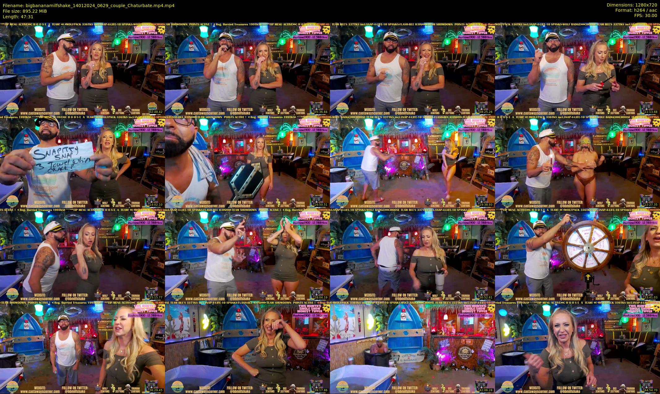 bigbananamilfshake — 48 minute Chaturbate couple cam show recording, 720p, Jan 14, 2024