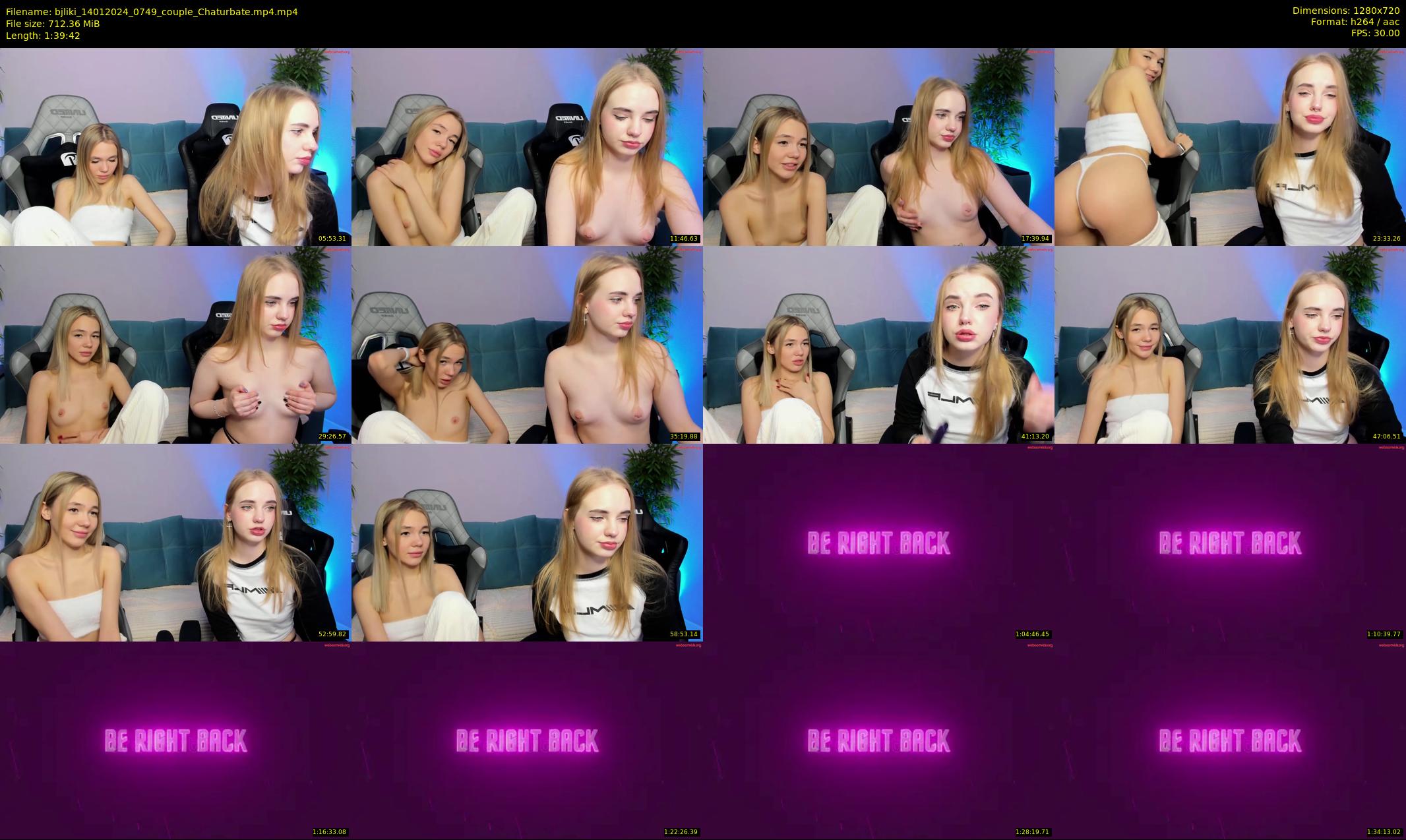 bjliki — 100 minute Chaturbate couple cam show recording, 720p, Jan 14, 2024