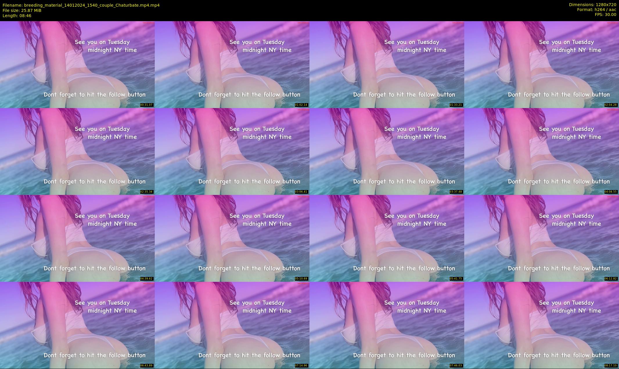 breeding_material — 9 minute Chaturbate female cam show recording, 720p, Jan 14, 2024