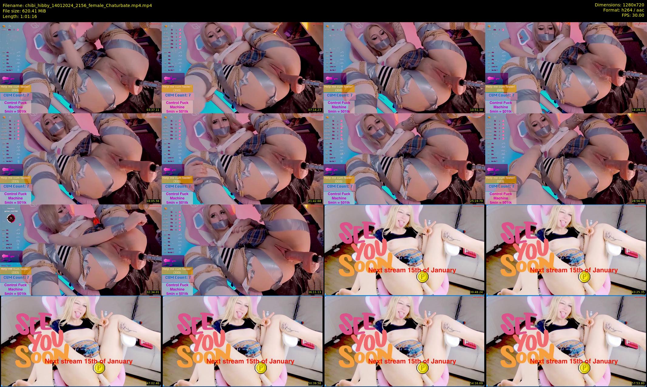 chibi_hibby — 62 minute Chaturbate female cam show recording, 720p, Jan 14, 2024