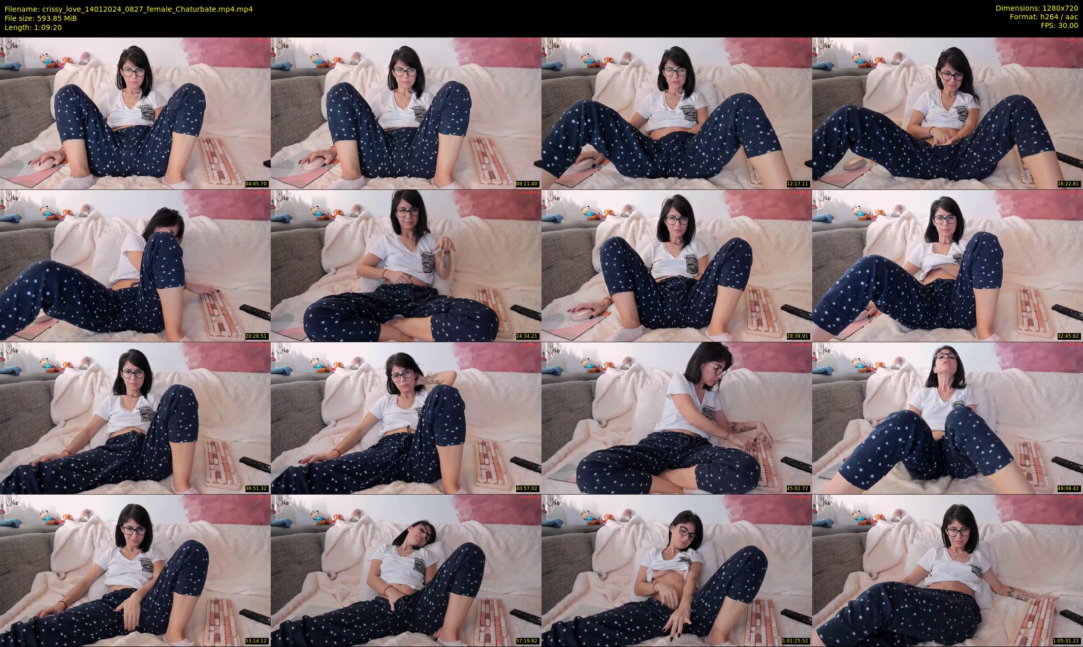 crissy_love — 70 minute Chaturbate female cam show recording, 720p, Jan 14, 2024