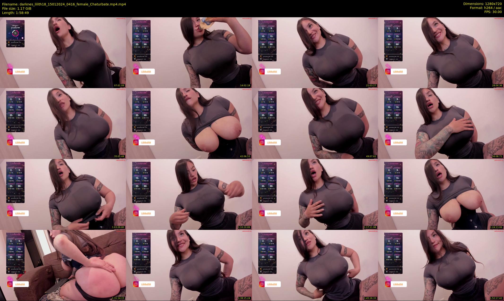 darknes_lilith18 — 119 minute Chaturbate female cam show recording, 720p, Jan 15, 2024