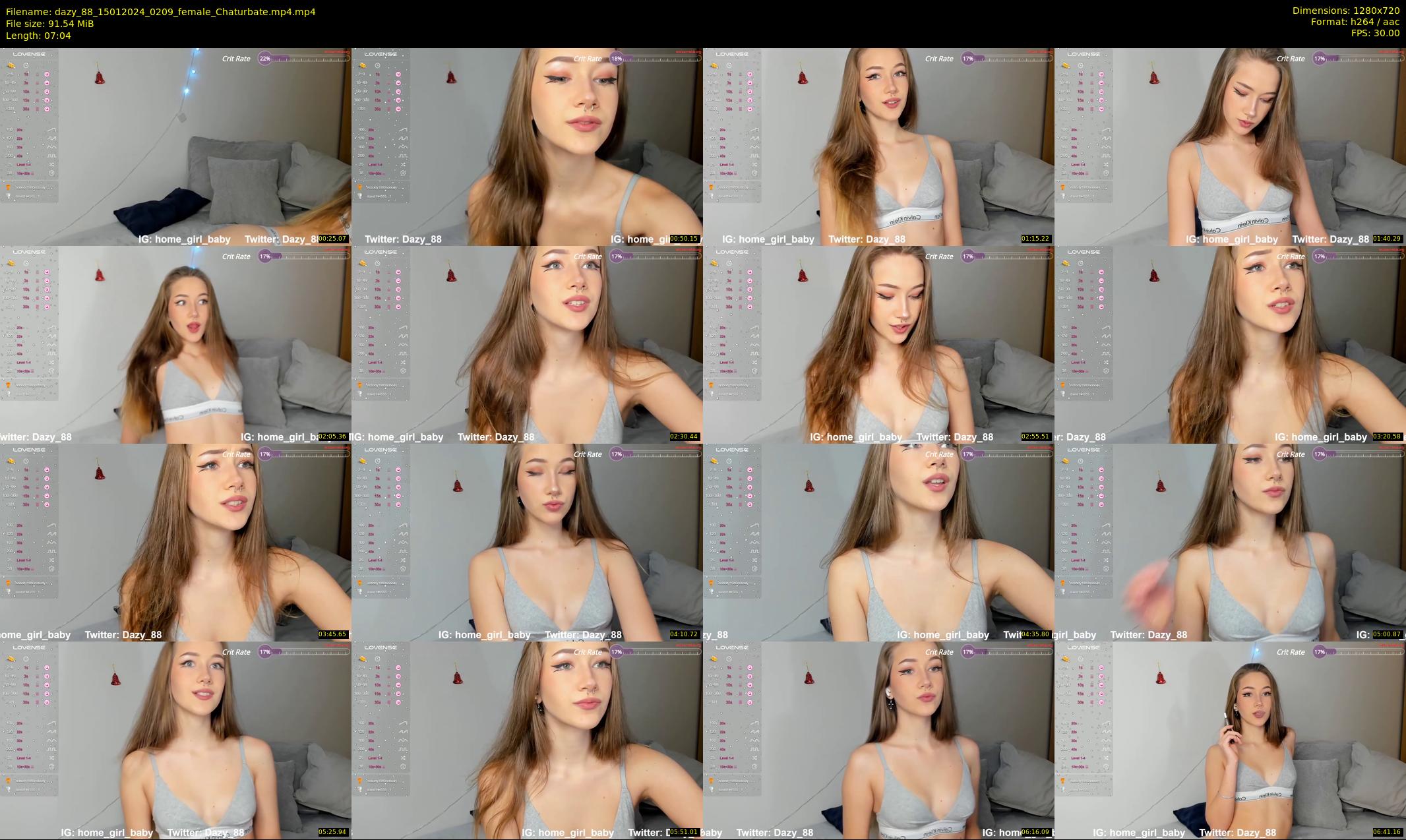 dazy_88 — 8 minute Chaturbate female cam show recording, 720p, Jan 15, 2024