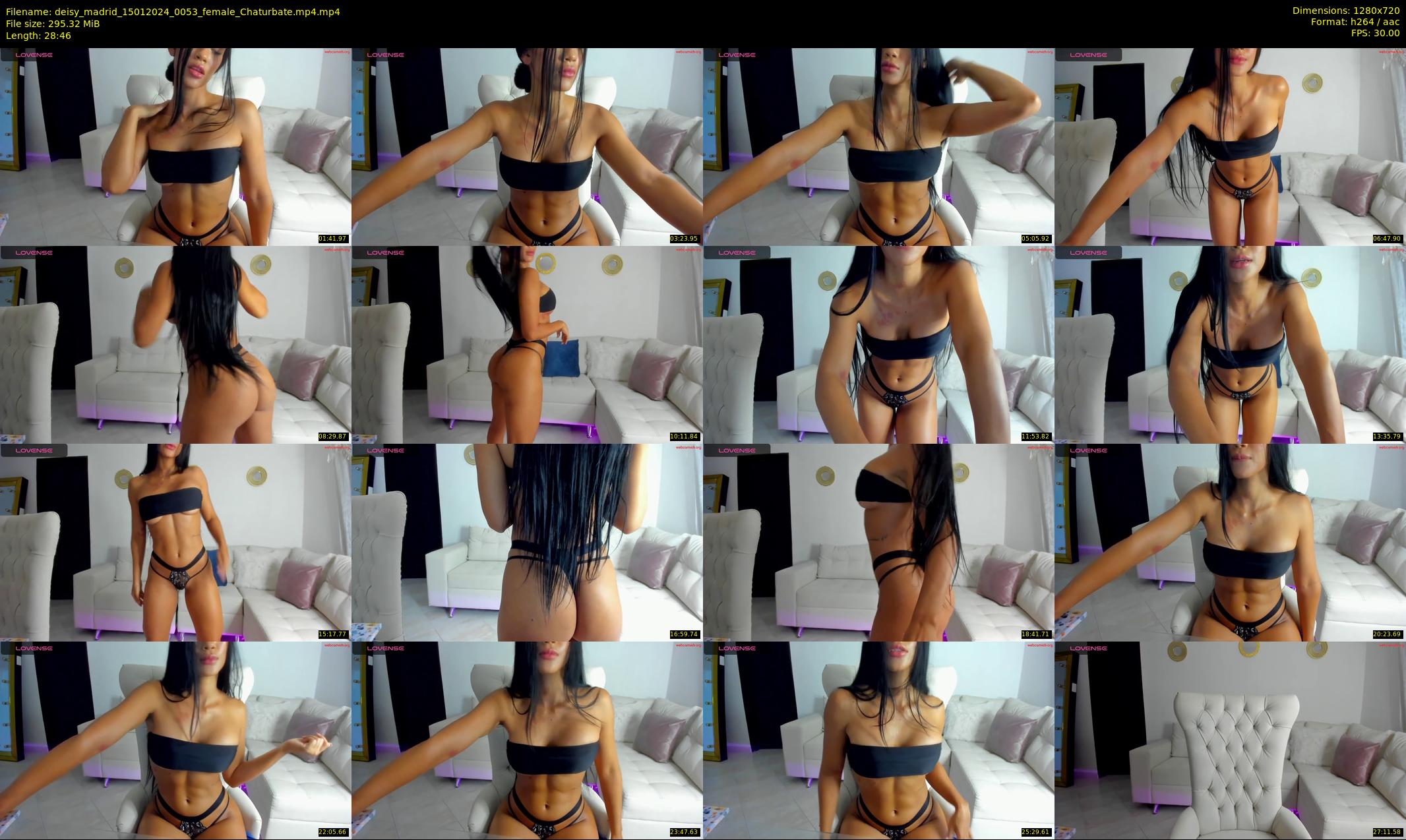 deisy_madrid — 29 minute Chaturbate female cam show recording, 720p, Jan 15, 2024