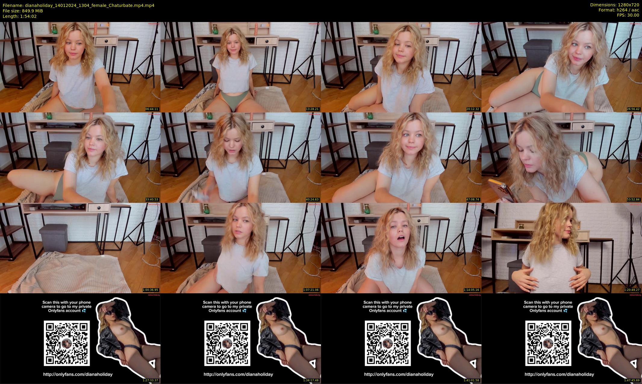 dianaholiday — 115 minute Chaturbate female cam show recording, 720p, Jan 14, 2024