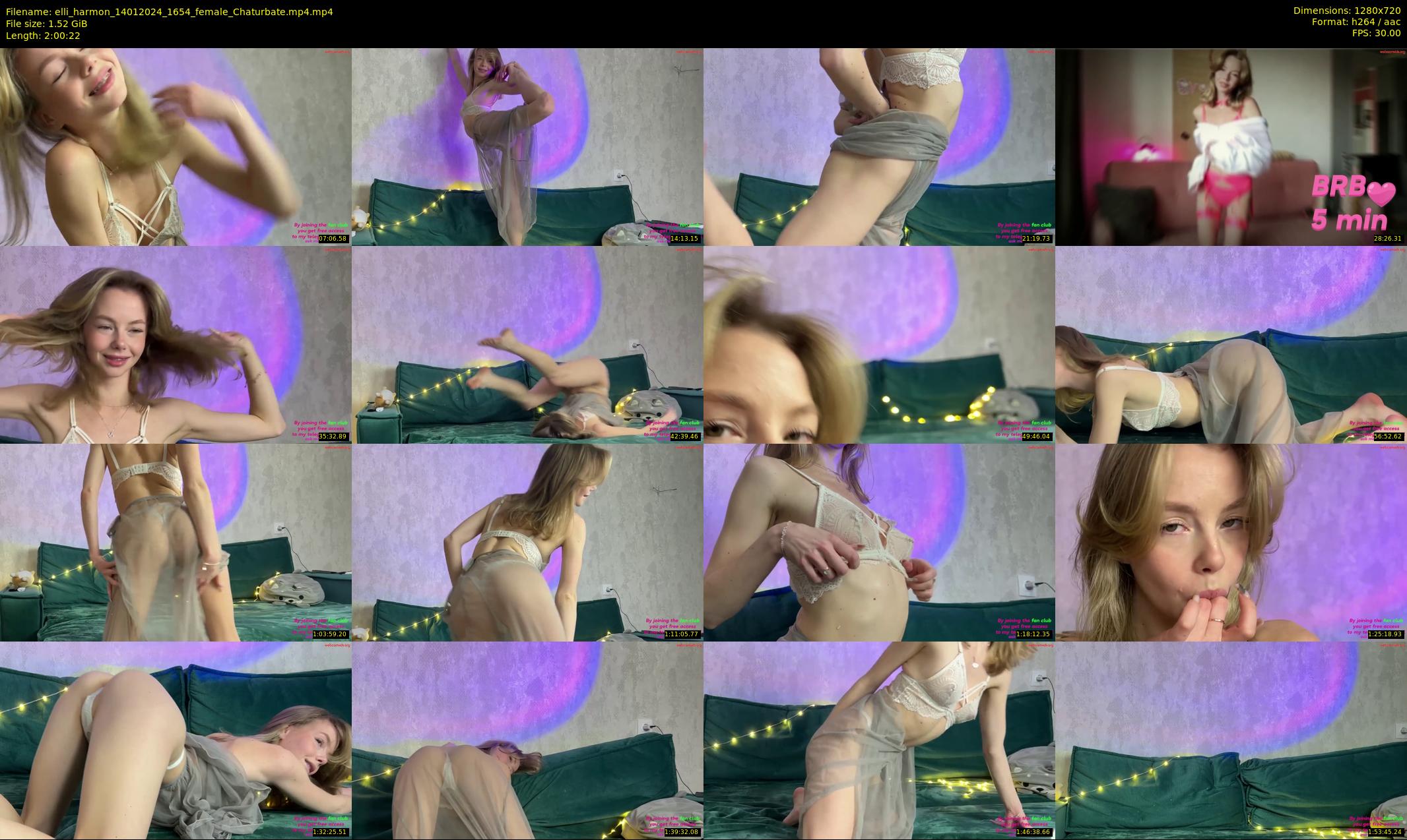 elli_harmon — 121 minute Chaturbate female cam show recording, 720p, Jan 14, 2024