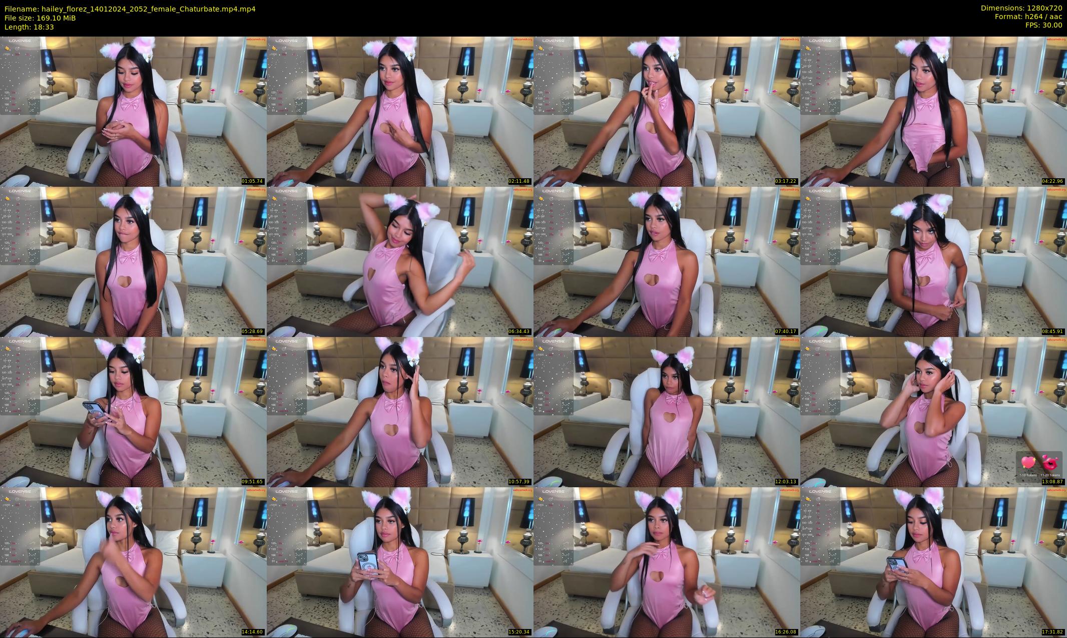 hailey_florez — 19 minute Chaturbate female cam show recording, 720p, Jan 14, 2024