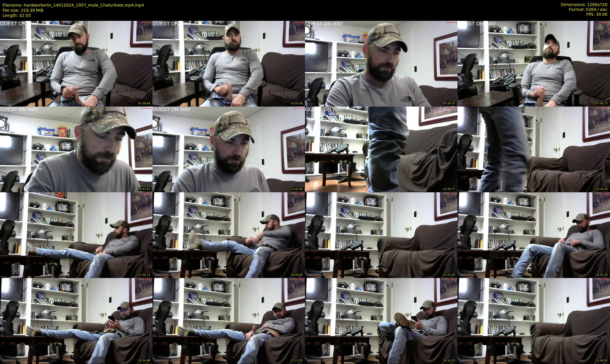 hardworkertn — 33 minute Chaturbate male cam show recording, 720p, Jan 14, 2024
