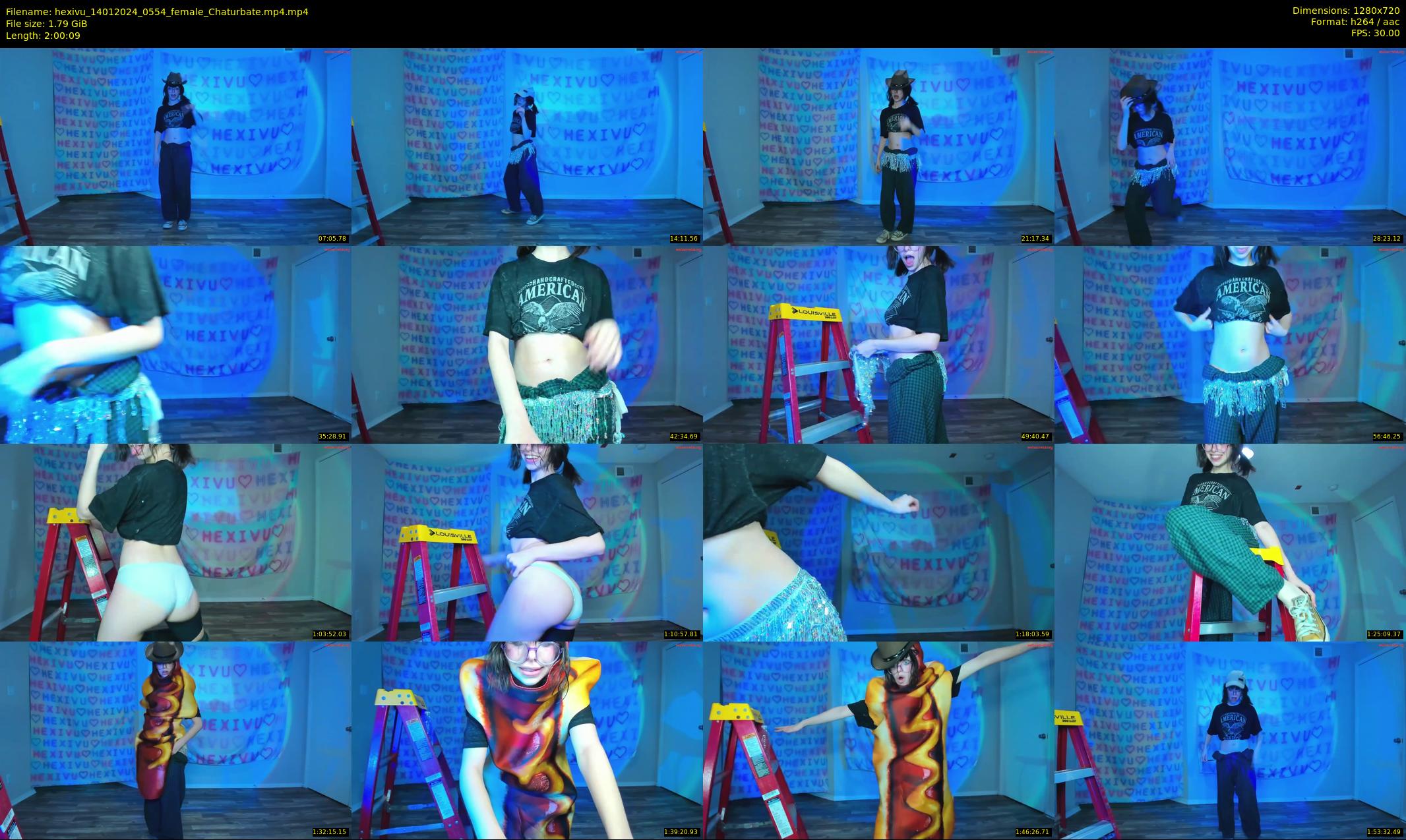 hexivu — 121 minute Chaturbate female cam show recording, 720p, Jan 14, 2024