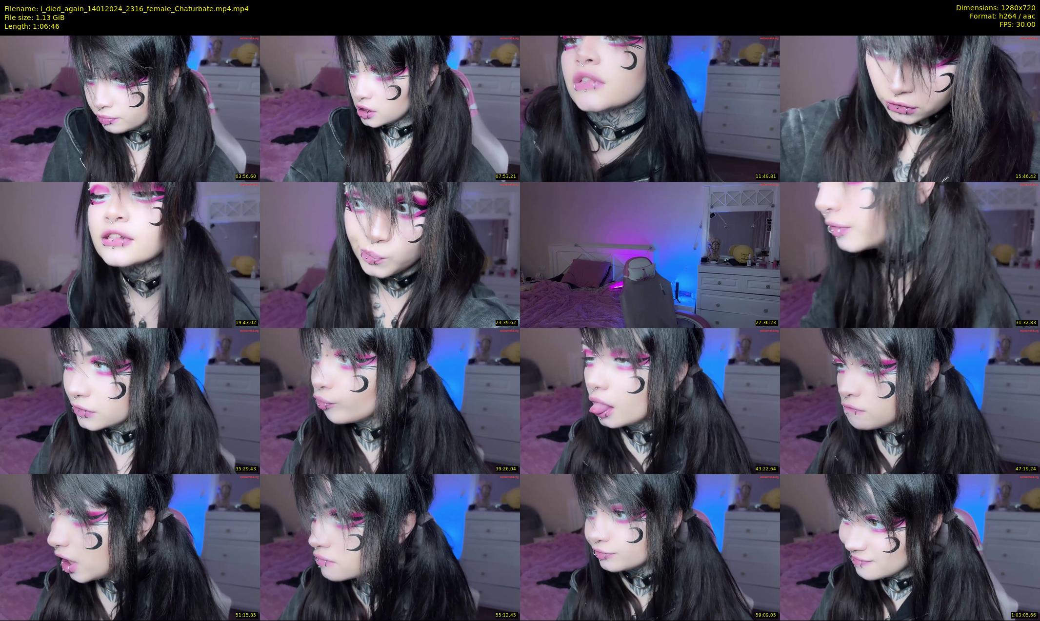 i_died_again — 67 minute Chaturbate female cam show recording, 720p, Jan 14, 2024
