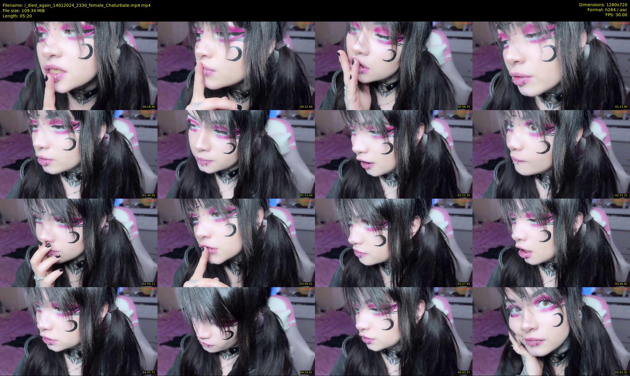 i_died_again — 6 minute Chaturbate female cam show recording, 720p, Jan 14, 2024