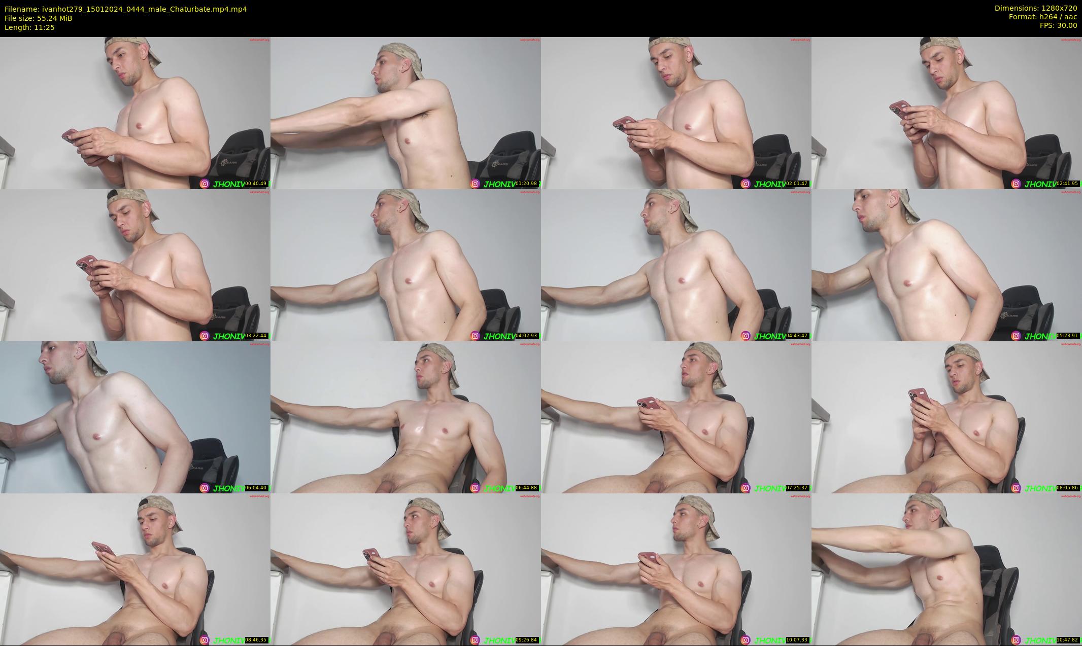 ivanhot279 — 12 minute Chaturbate male cam show recording, 720p, Jan 15, 2024