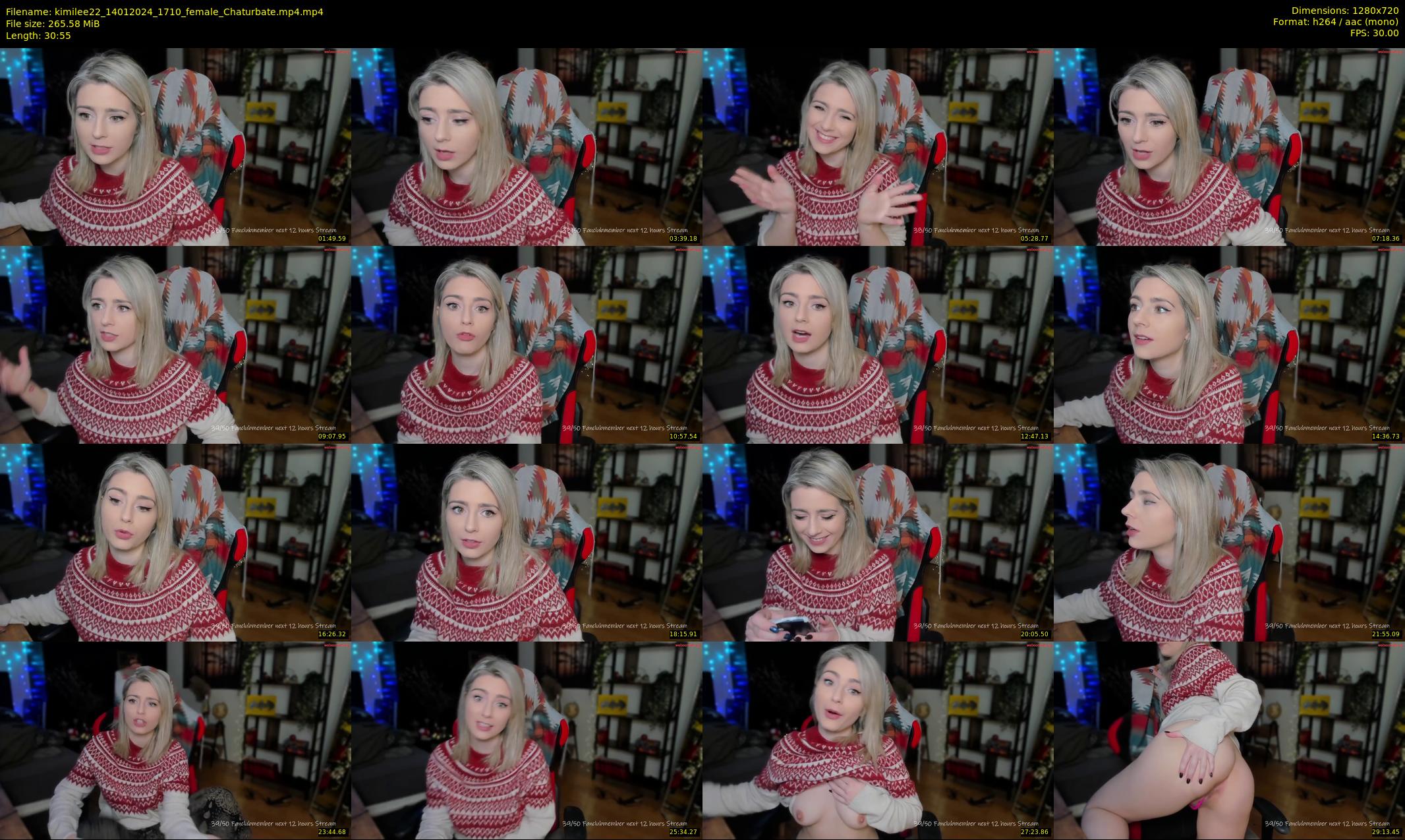 kimilee22 — 31 minute Chaturbate female cam show recording, 720p, Jan 14, 2024
