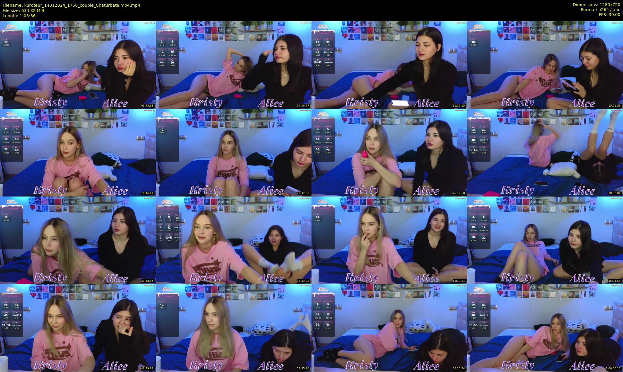 kuroteur — 64 minute Chaturbate couple cam show recording, 720p, Jan 14, 2024