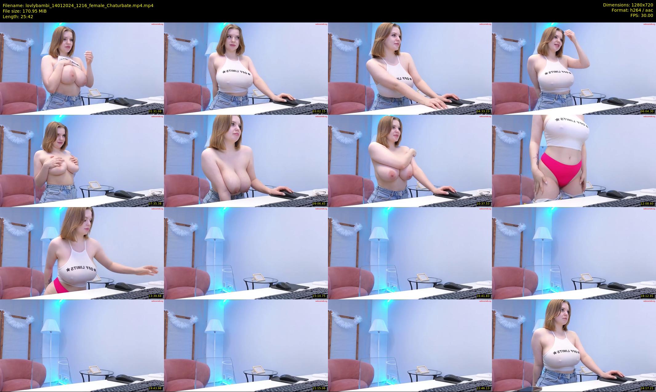 lovlybambi — 26 minute Chaturbate female cam show recording, 720p, Jan 14, 2024