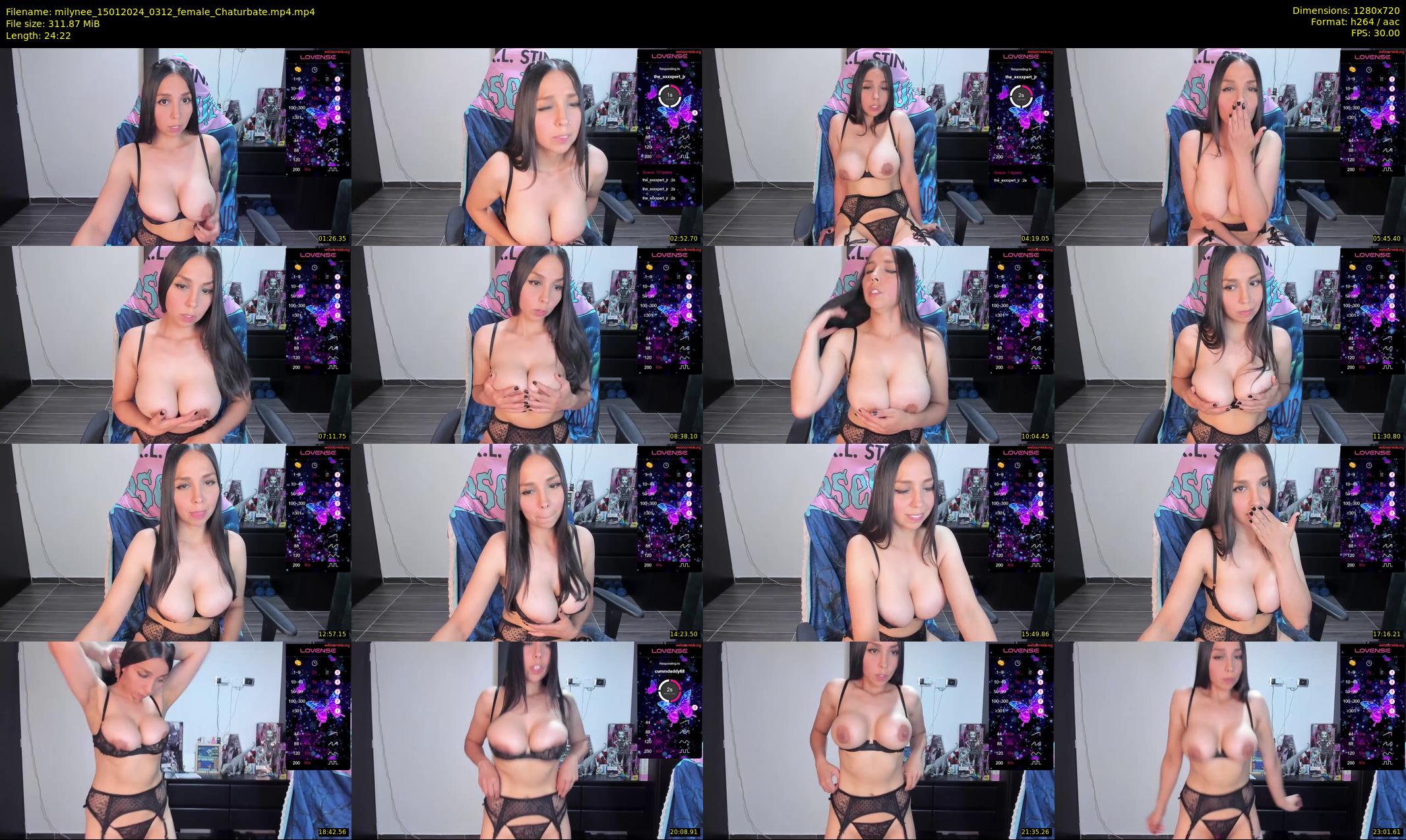 milynee — 25 minute Chaturbate female cam show recording, 720p, Jan 15, 2024
