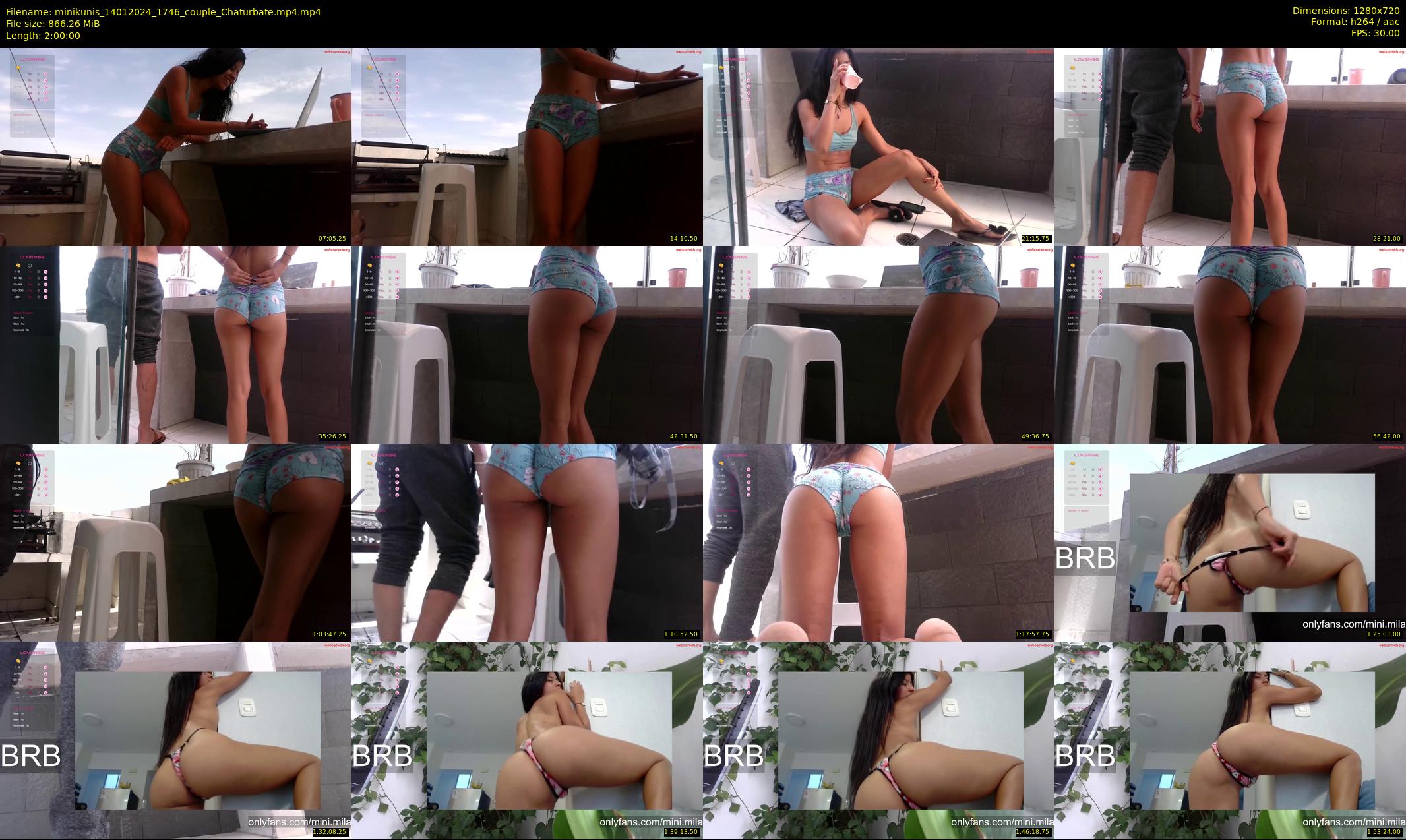 minikunis — 120 minute Chaturbate couple cam show recording, 720p, Jan 14, 2024