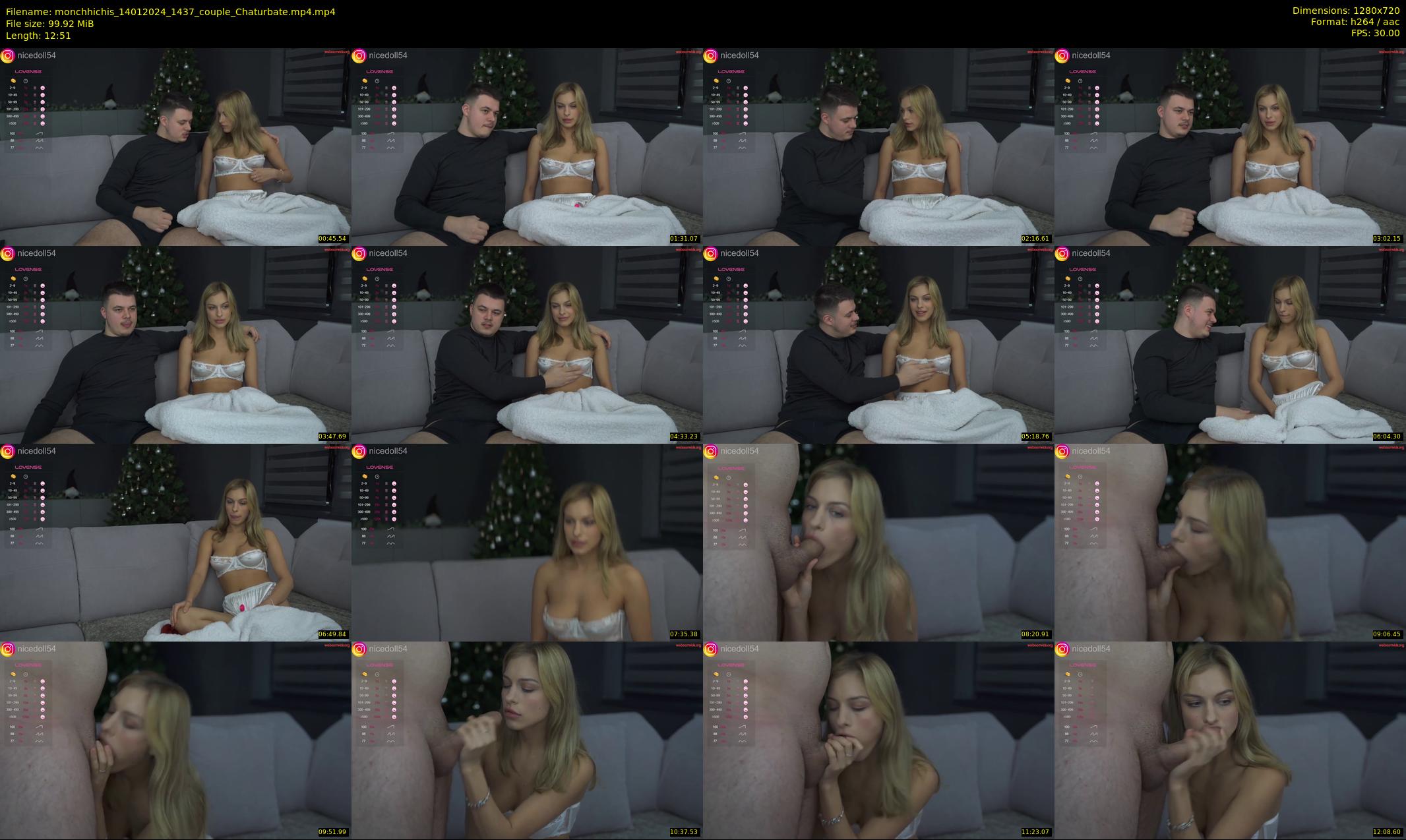 monchhichis — 13 minute Chaturbate couple cam show recording, 720p, Jan 14, 2024