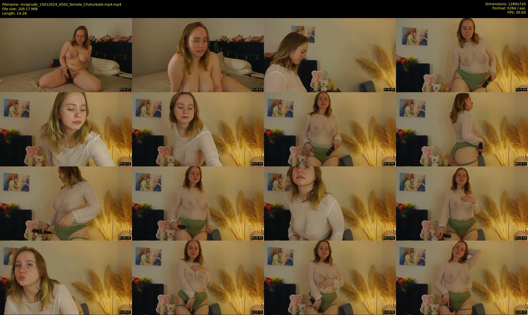 mrsprude — 15 minute Chaturbate female cam show recording, 720p, Jan 15, 2024
