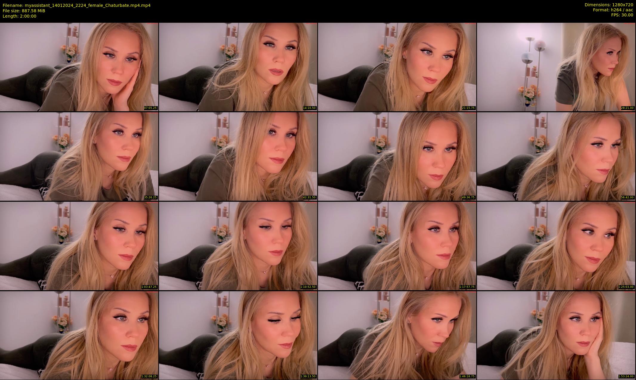 myassistant — 120 minute Chaturbate female cam show recording, 720p, Jan 14, 2024
