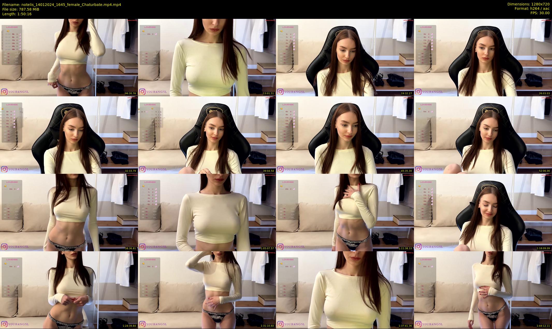 notelis — 111 minute Chaturbate female cam show recording, 720p, Jan 14, 2024